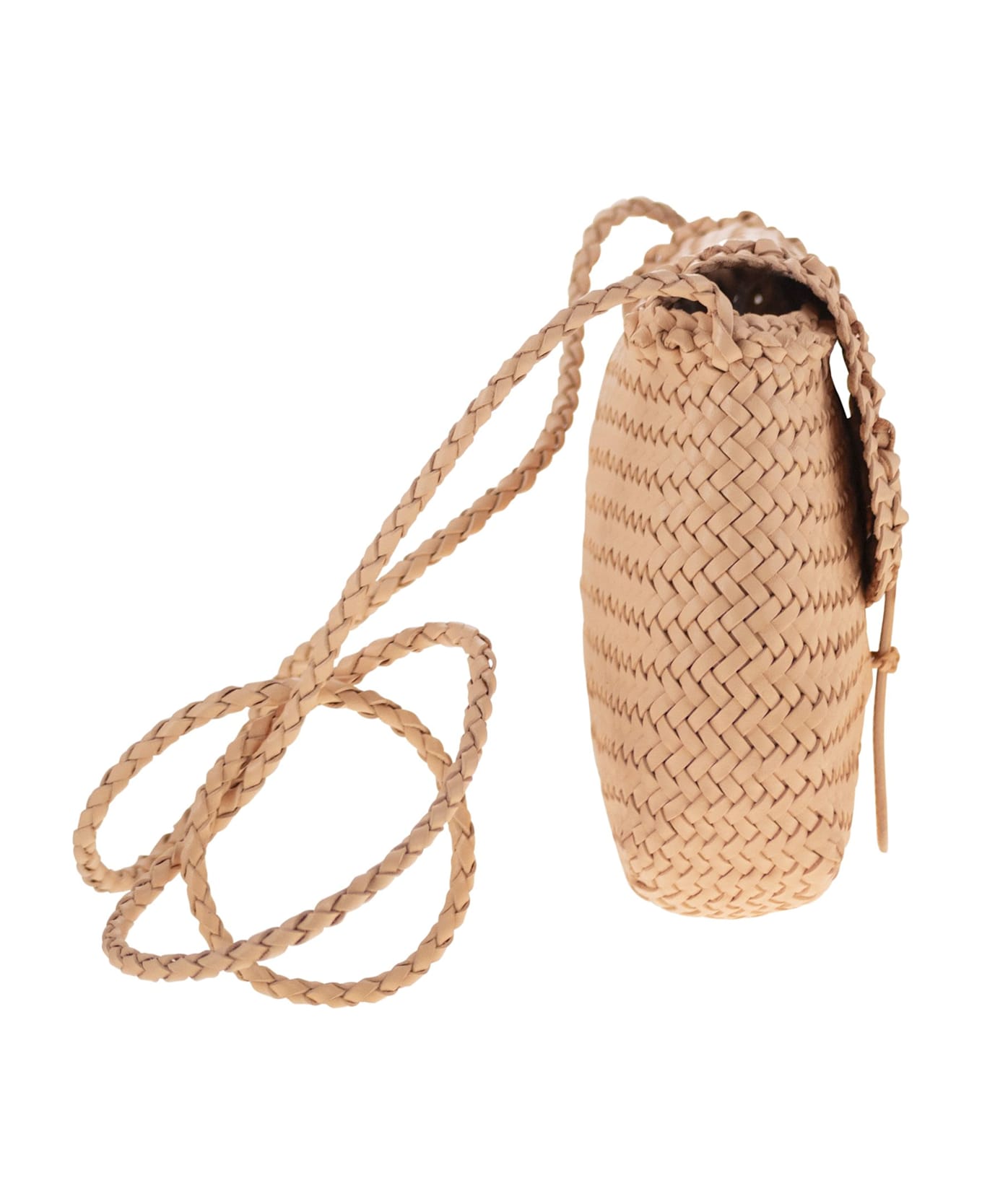 Dragon Diffusion Mini City Bag - Woven Leather Bag - Pink