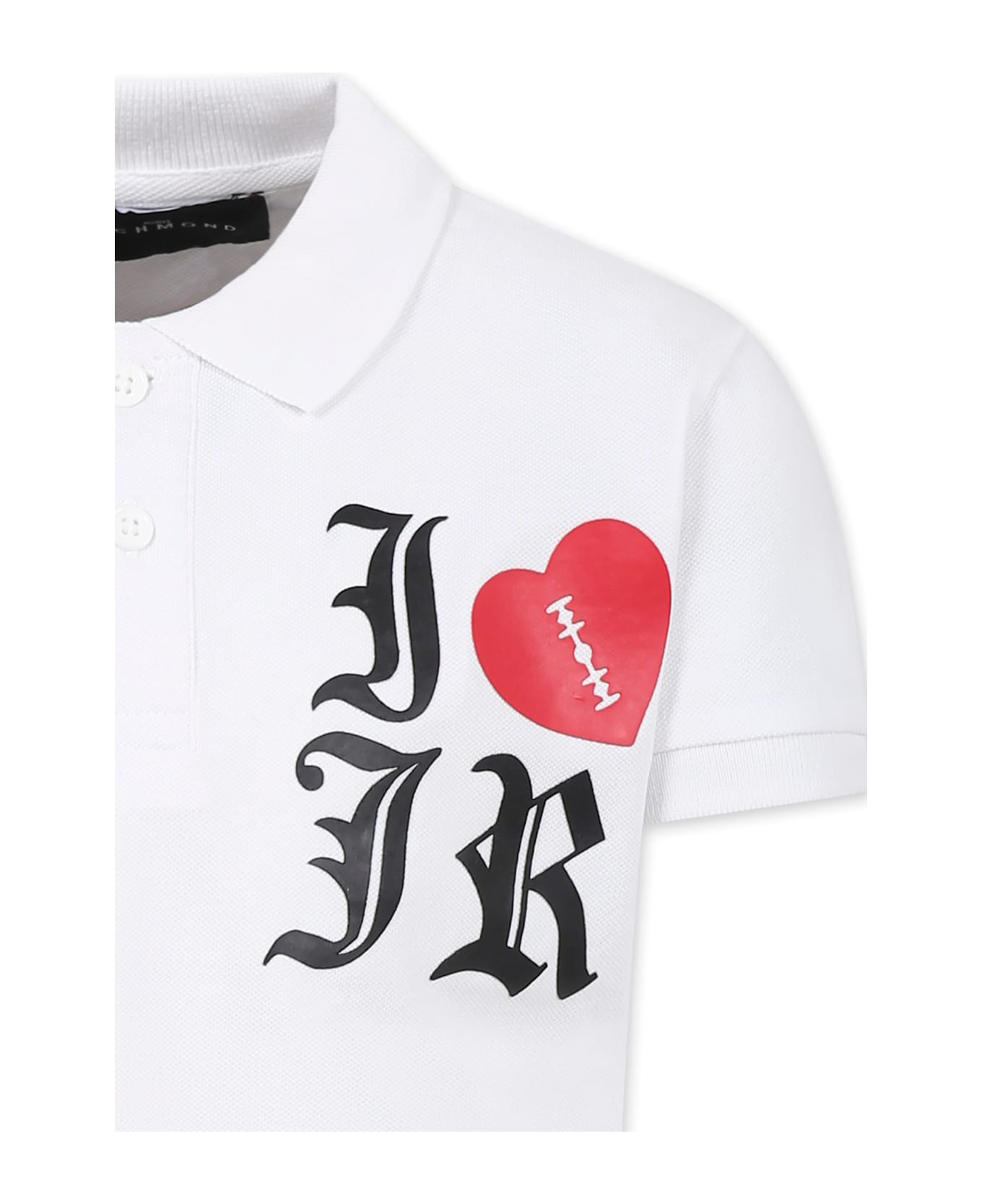 Richmond White Suit For Girl With Logo - White