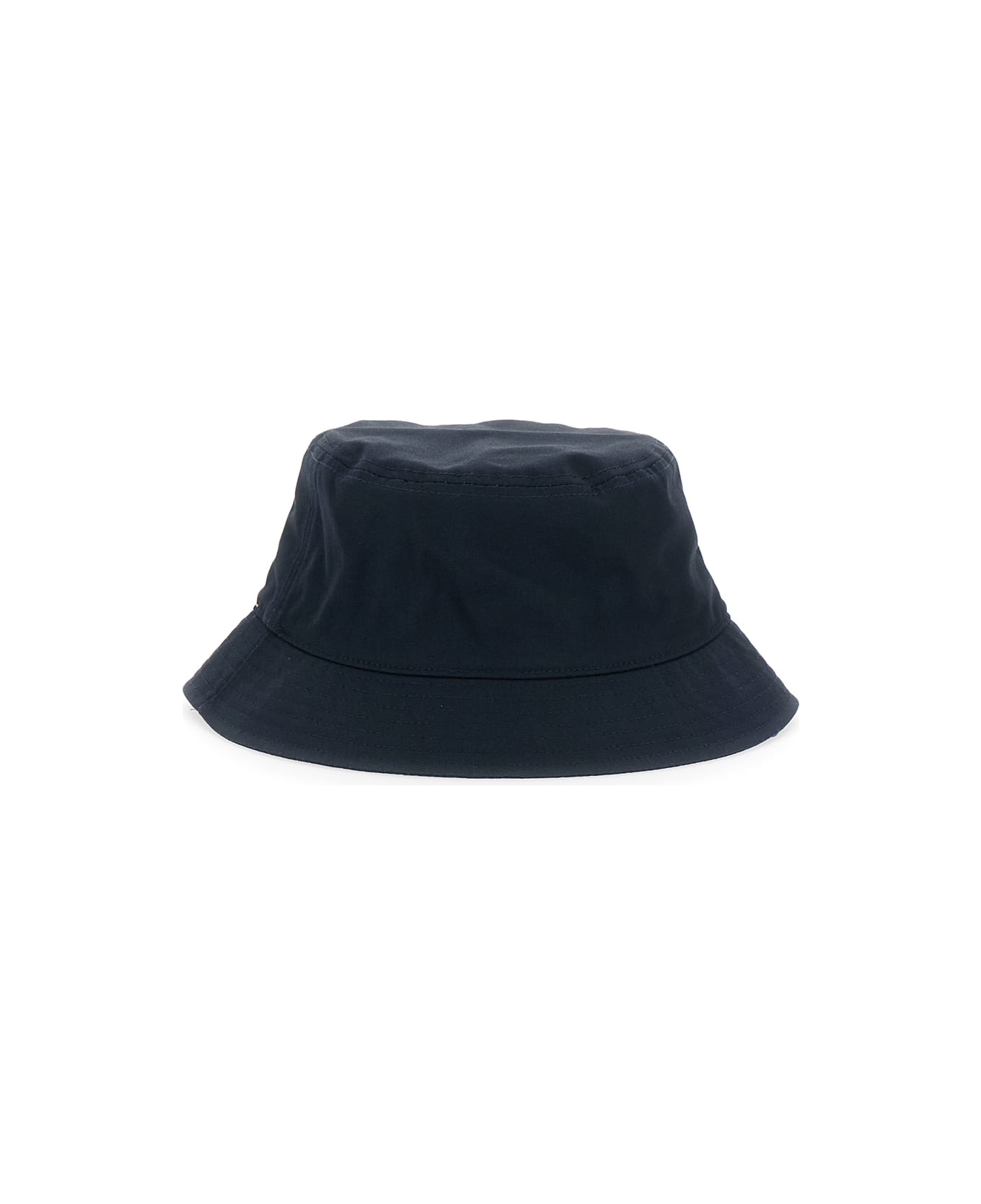 Stone Island Junior Blue Bucket Hat With Logo Patch On The Front In Cotton Boy - Blu