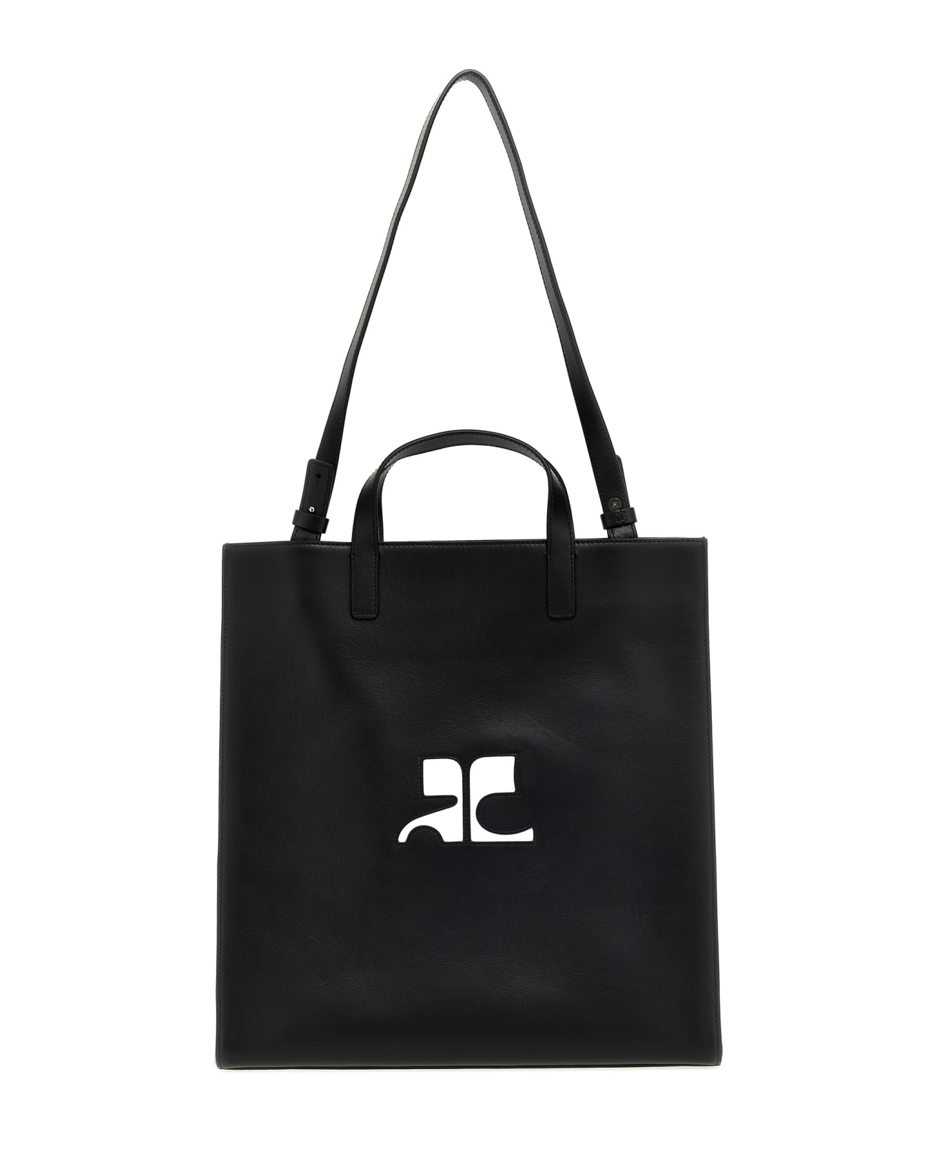 Courrèges 'heritage' Shopping Bag - Black