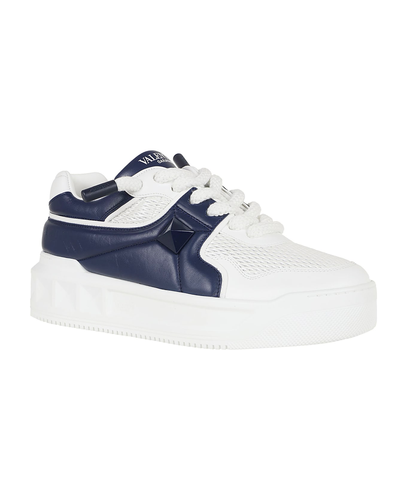 Valentino Garavani Sneaker One Stud Xl - Bianco Worker Bianco Bianco Worker Bia