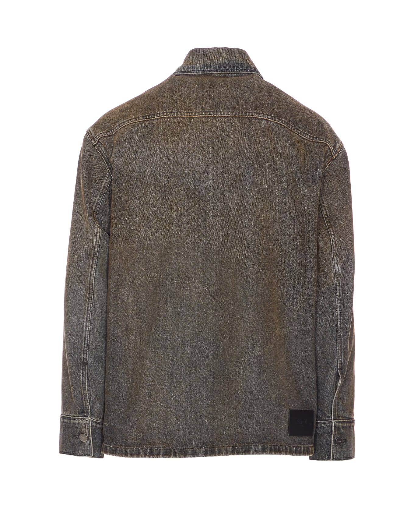 Fendi Overdyed Denim Shirt - Grey