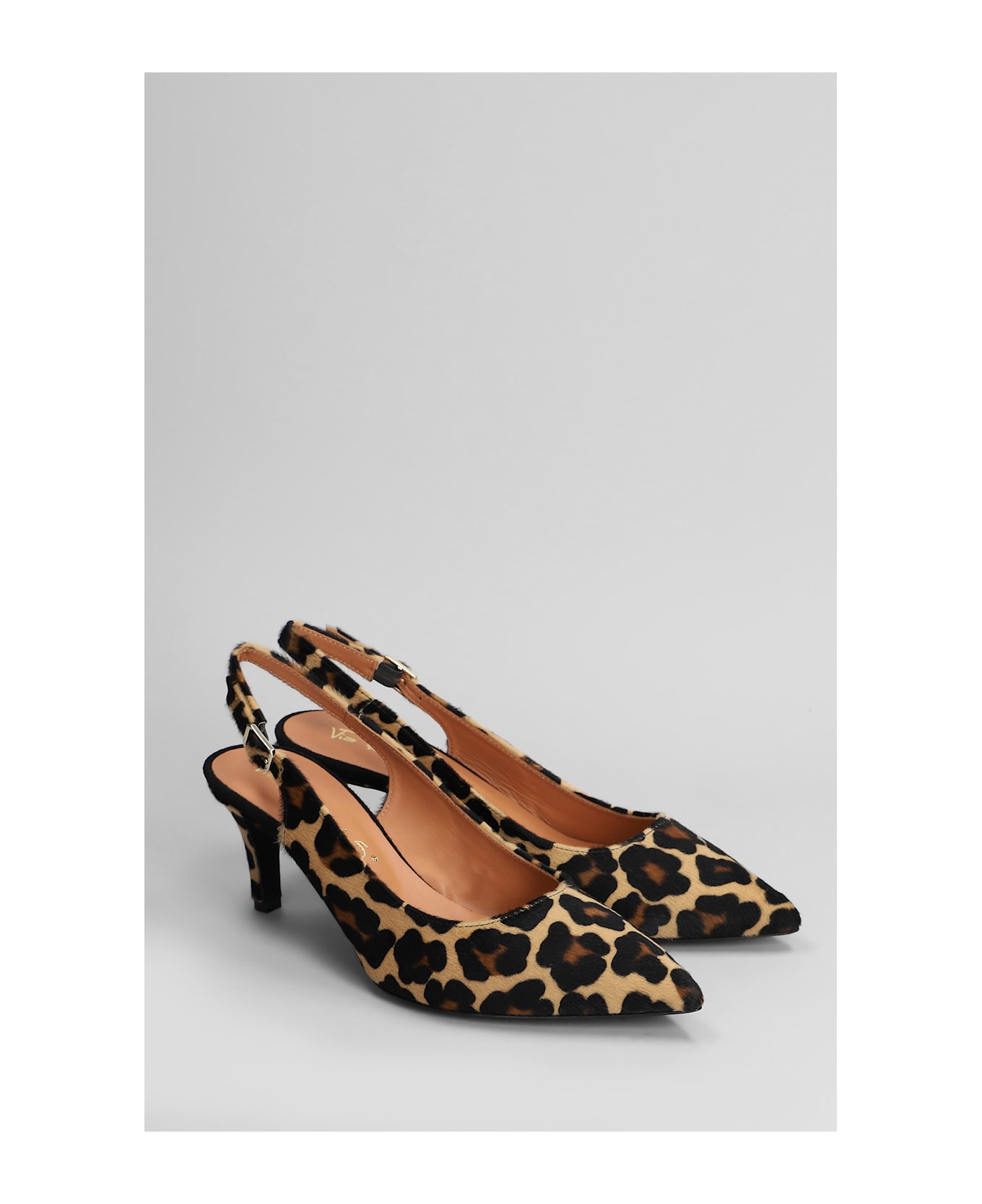 Via Roma 15 Pumps In Animalier Pony Skin - Animalier