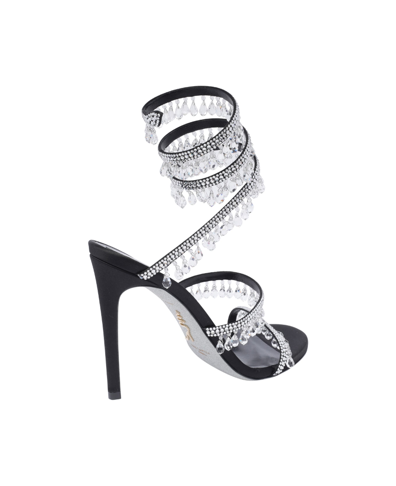 René Caovilla Chandelier Gioiello Pump Sandals - Black