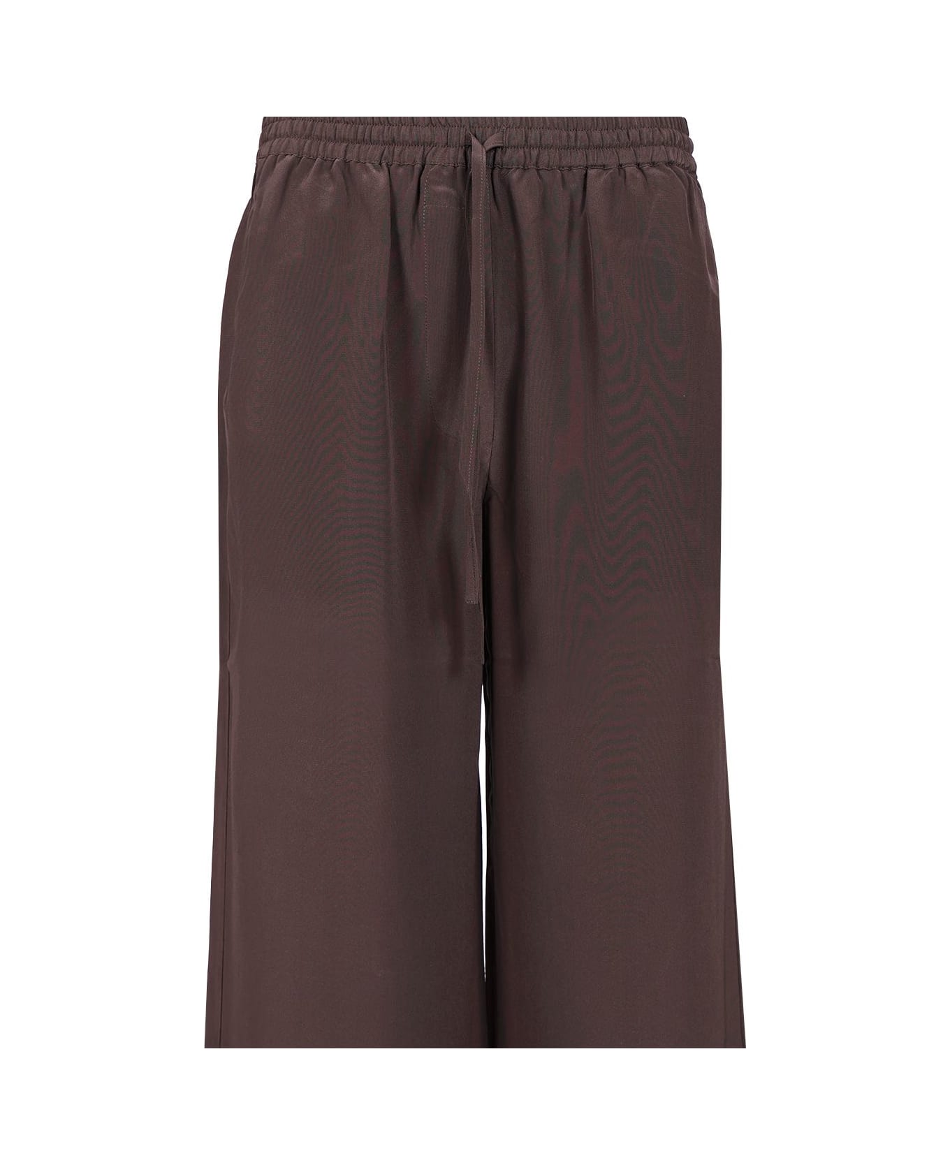 Parosh Silk Pants - Brown