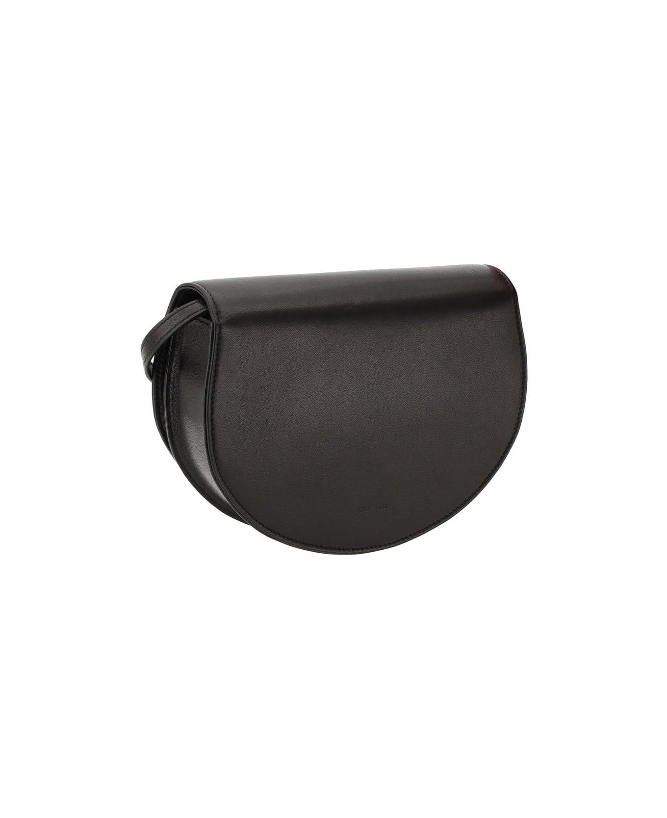The Row Canteen Foldover Top Shoulder Bag - BLANS BLACK ANS