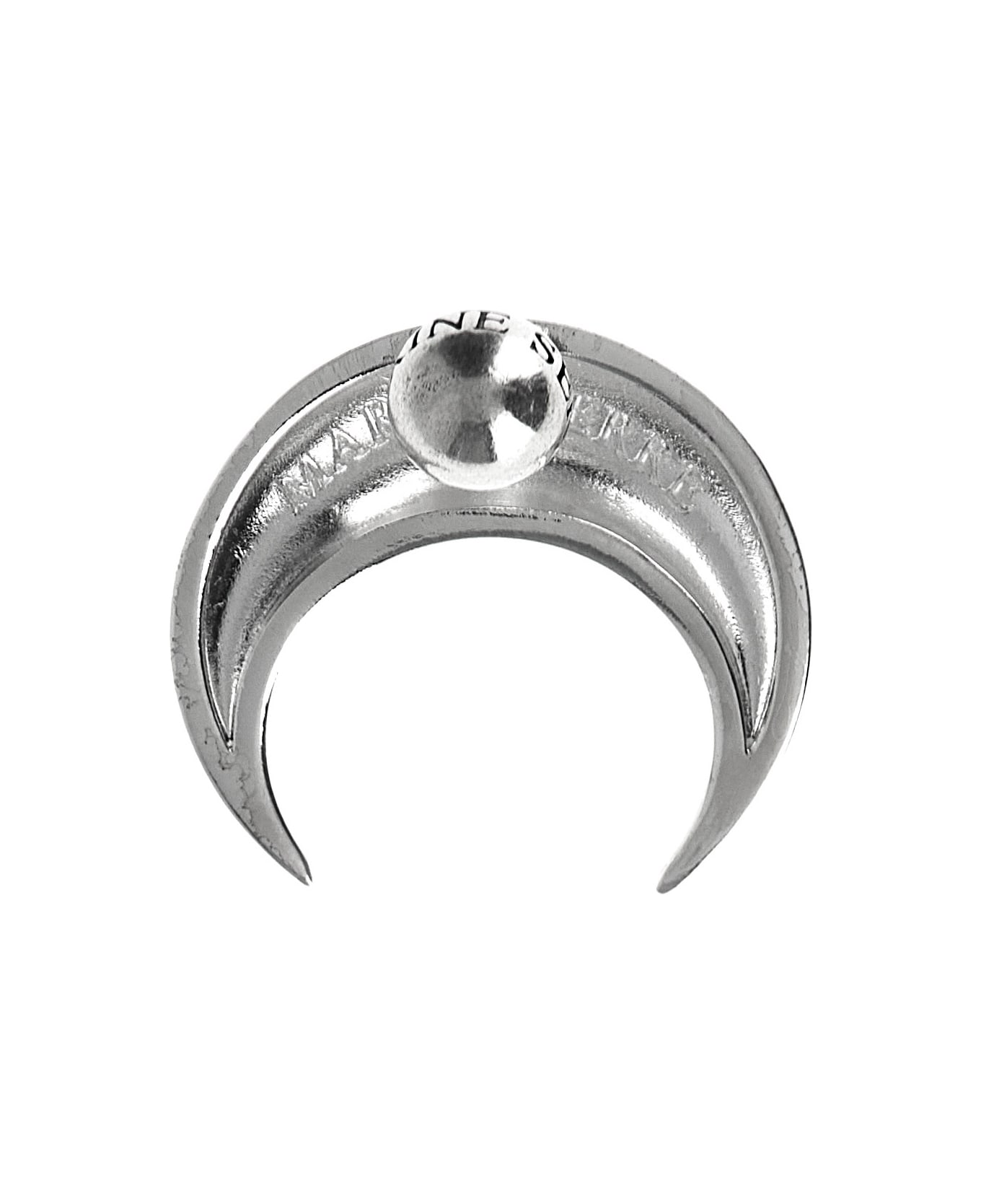 Marine Serre 'moon Stud' Single Earrings - Silver