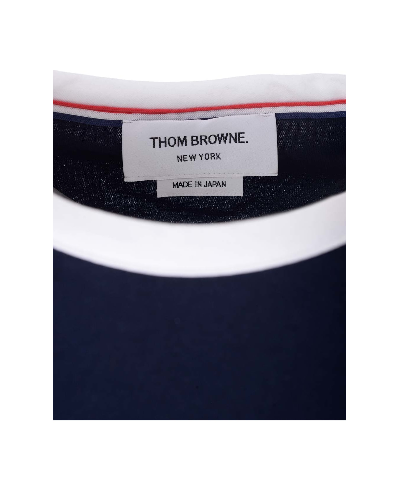 Thom Browne Asymmetric Hem T-shirt - Blue Tシャツ