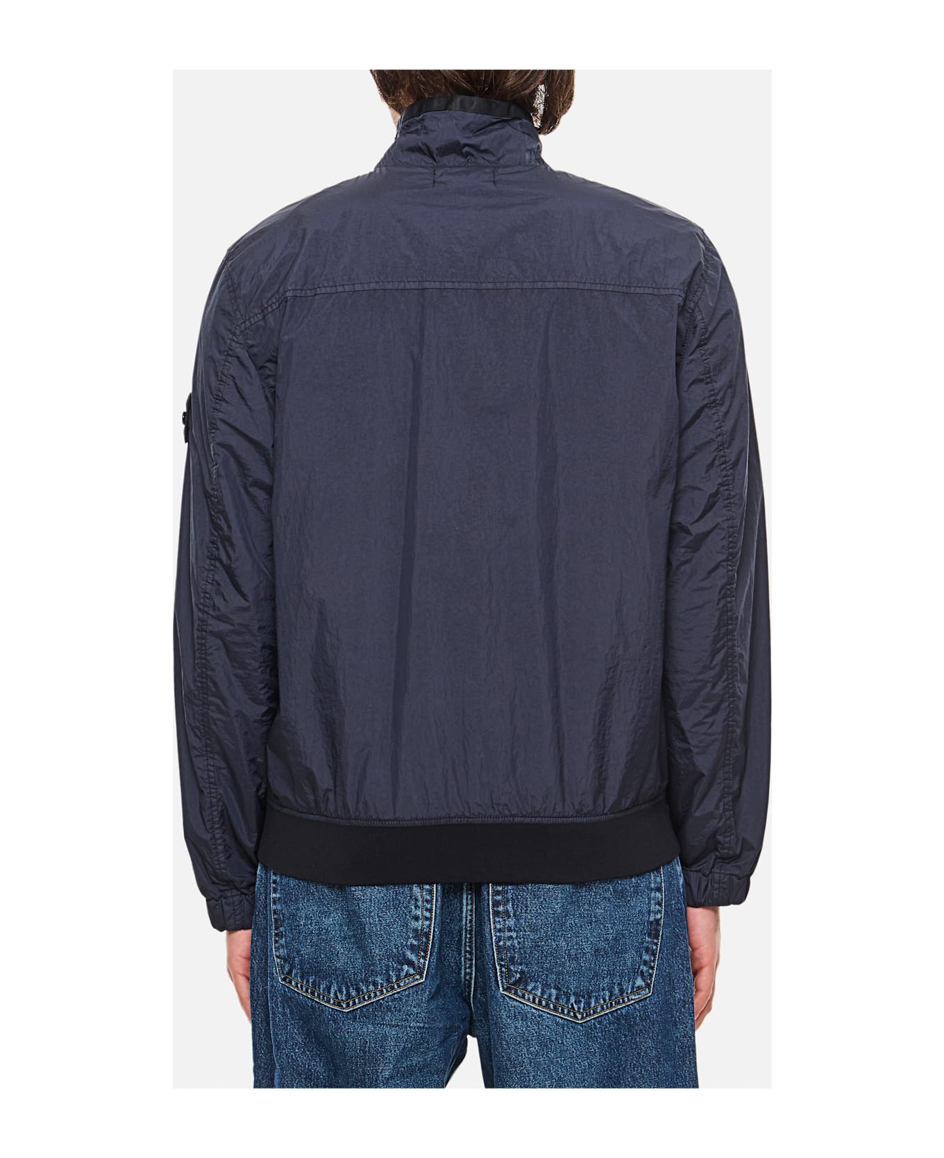 Stone Island Compass-badge High-neck Jacket - Blue
