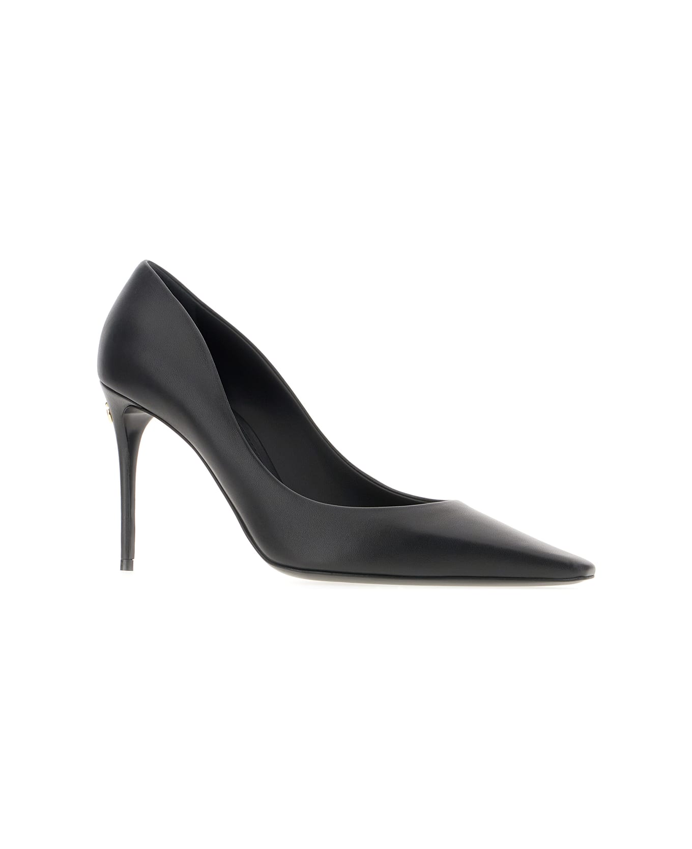 Dolce & Gabbana Black Nappa Leather Pumps - Nero