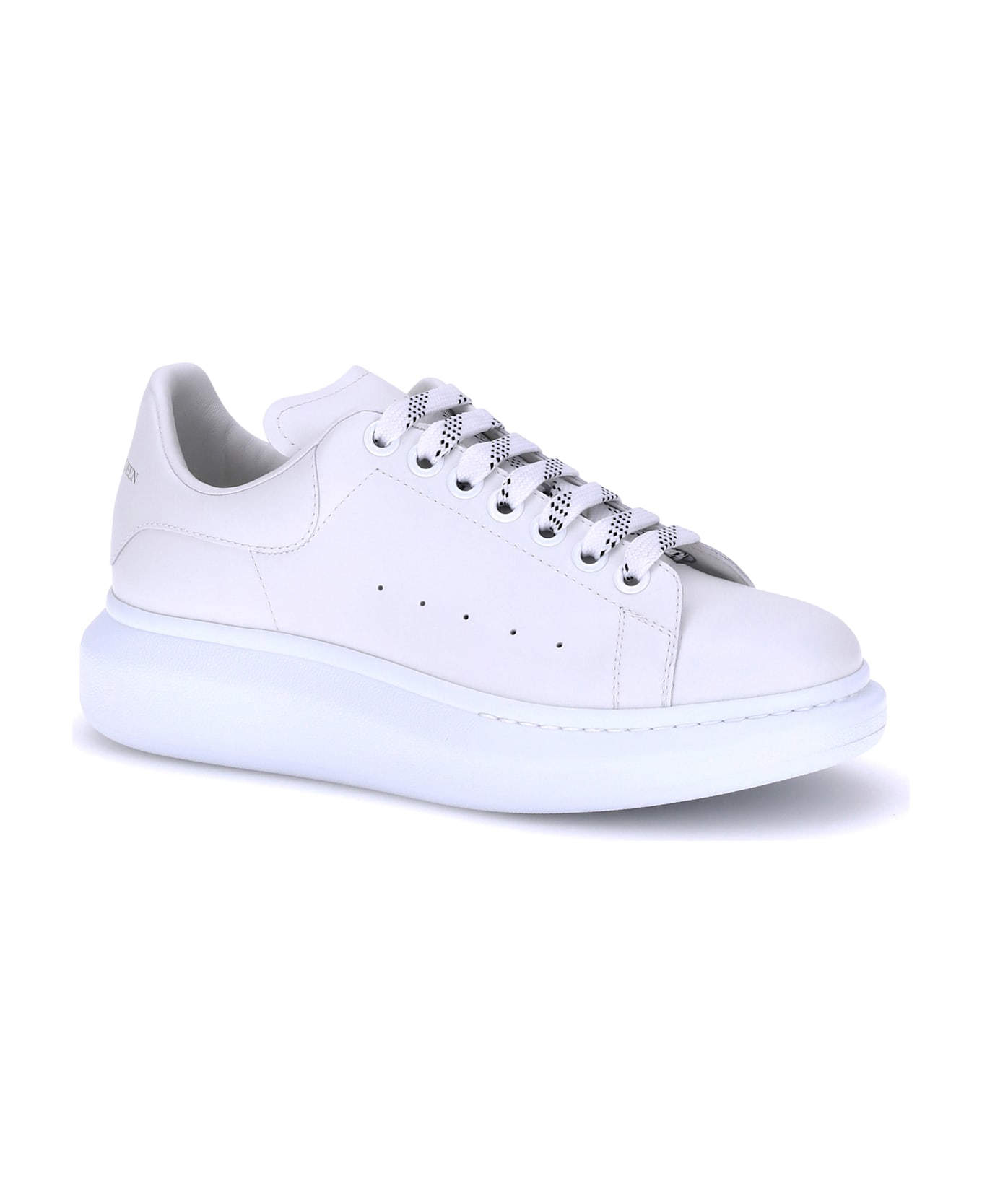 Alexander McQueen Leather Sneakers - White