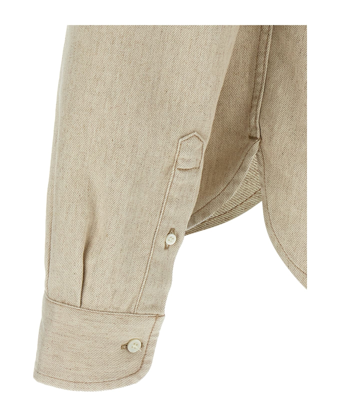 Jacquemus 
la Chemise De-nîmes Simon
 Shirt - Beige