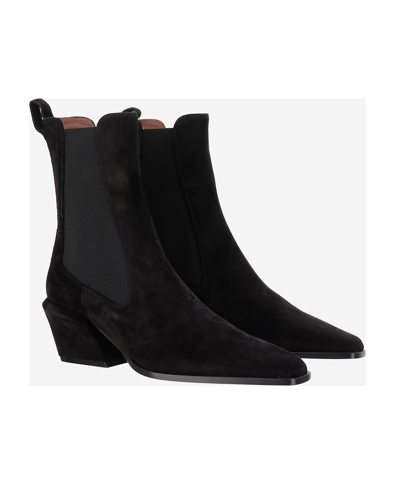 Paris Texas Bettina 50 Leather Ankle Boots - Black