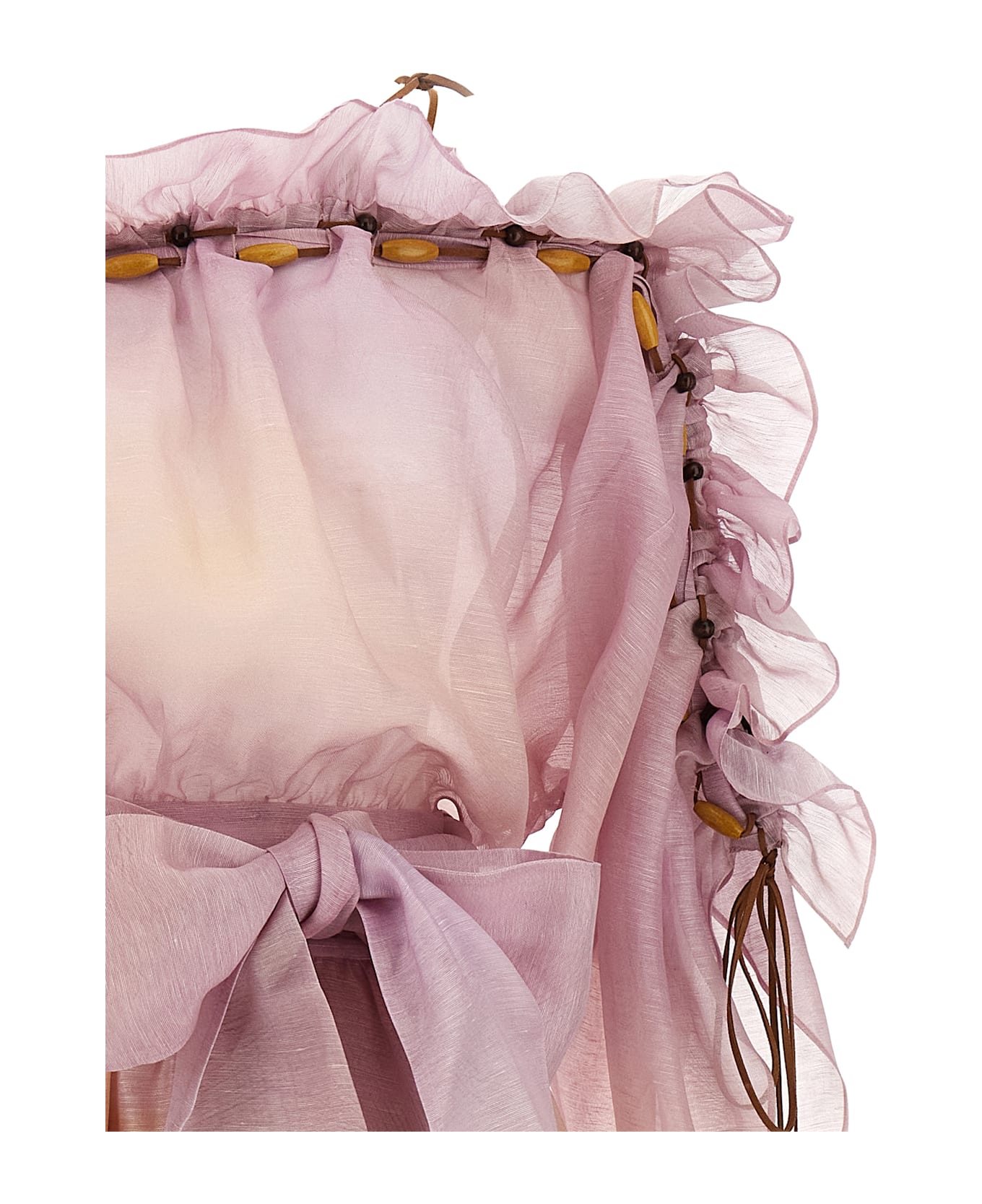 Zimmermann 
dawning Ruffle Maxi
 Dress - Pink
