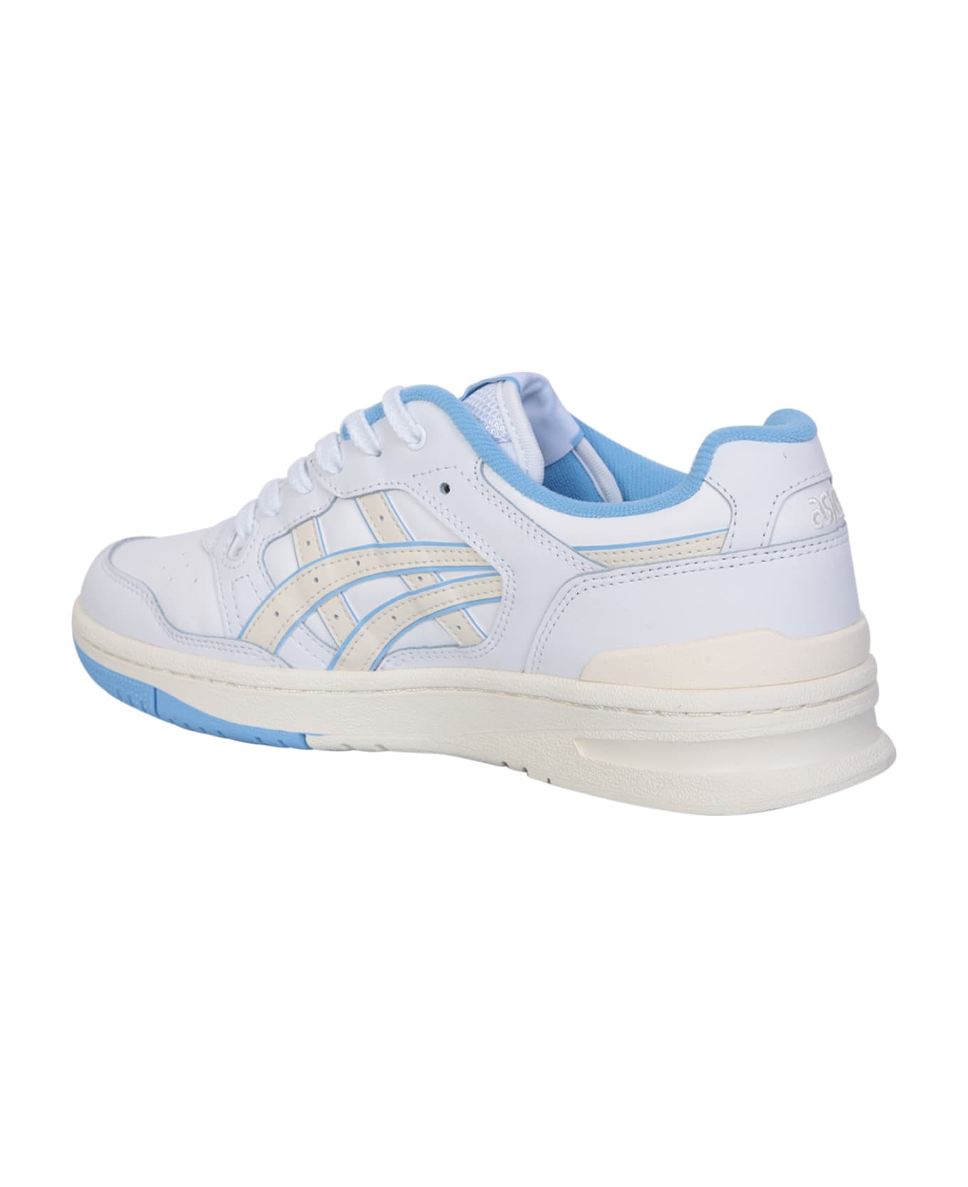 Asics White And Light Blue Ex89 Sneakers - White スニーカー