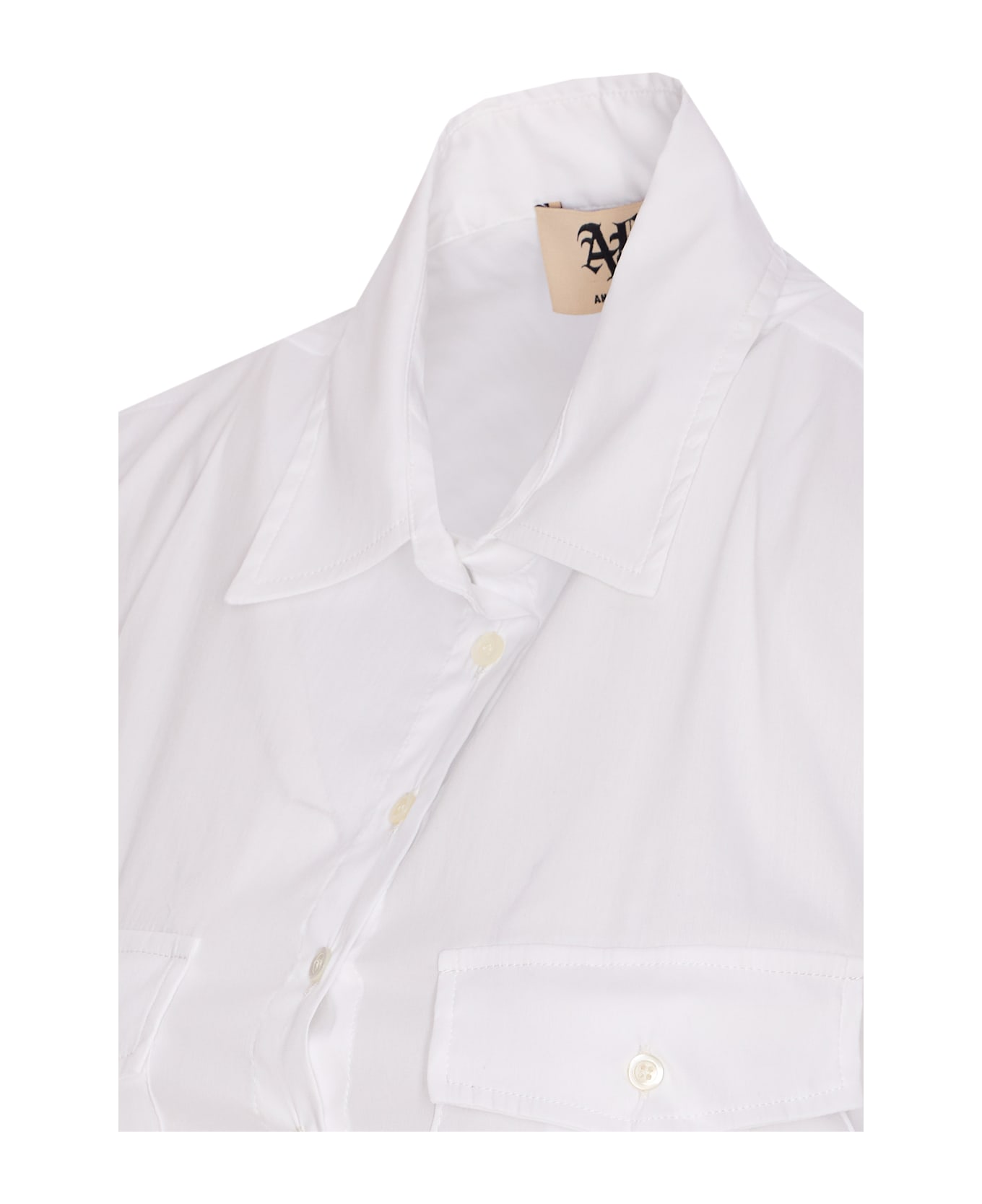 aniye by Alpha Crop Top - White