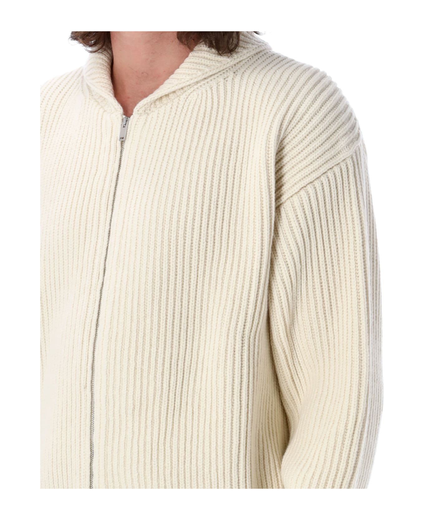 Jil Sander Zip Sweater - NATURAL