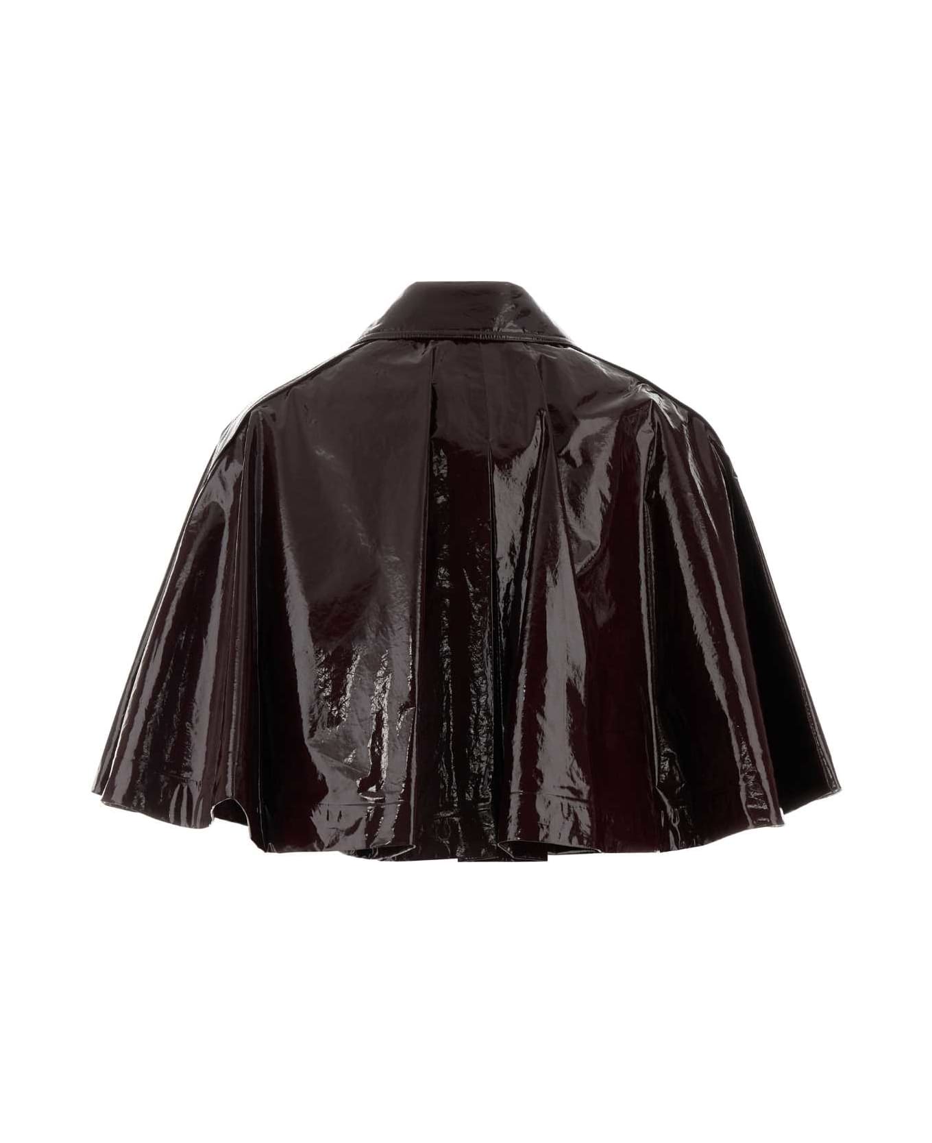 Chloé Chocolate Cotton Cape - OBSCUREBROWN