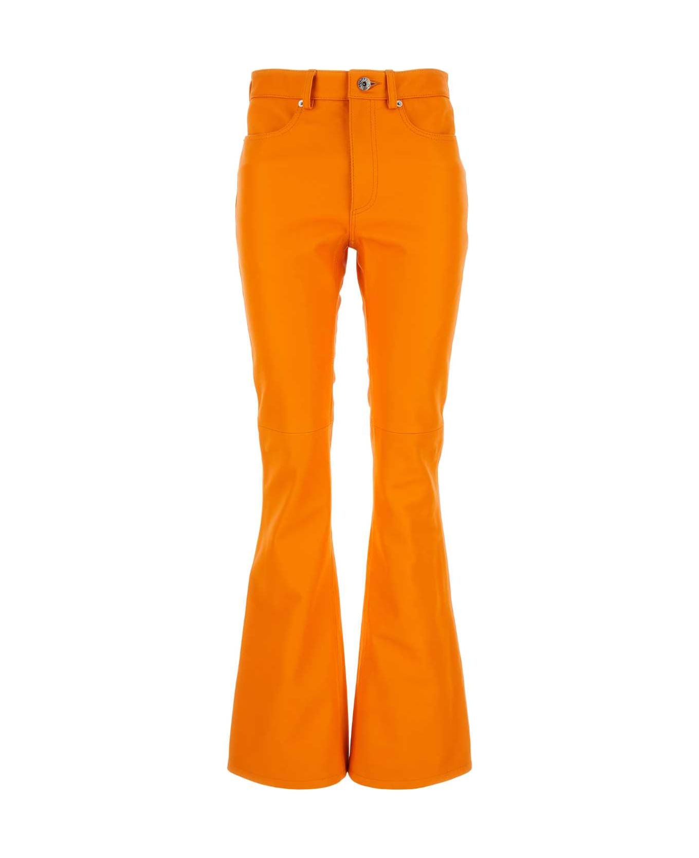 J.W. Anderson Orange Leather Pant - Orange ボトムス