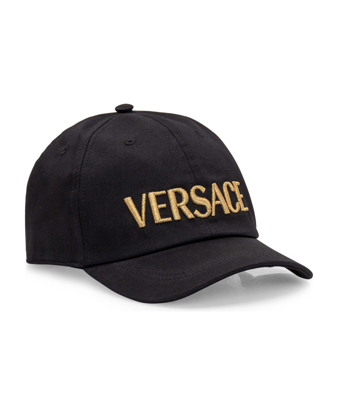 Versace Logo Baseball Cap - Black Gold 帽子