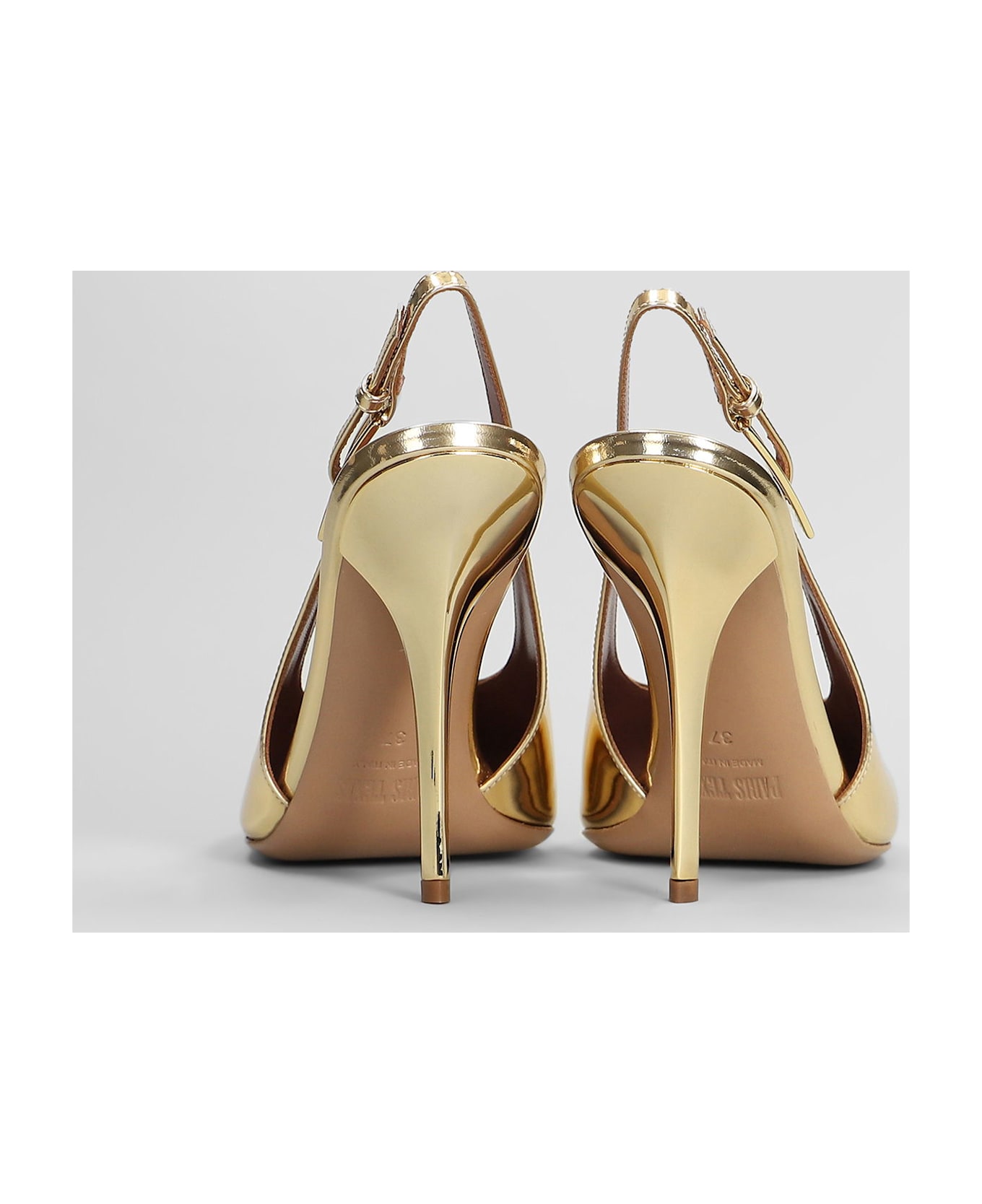 Paris Texas Jessica Slingback 95 Pumps In Gold Leather - gold