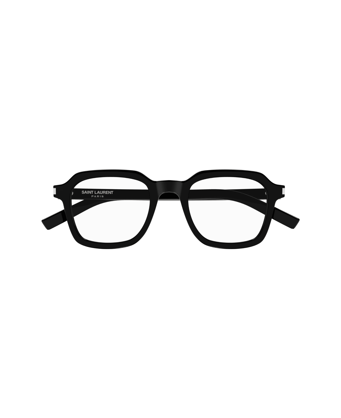 Saint Laurent Eyewear Saint Laurent Sl 715 Slim Opt Linea Corner Angle 001 Black Trasparent Glasses - Nero