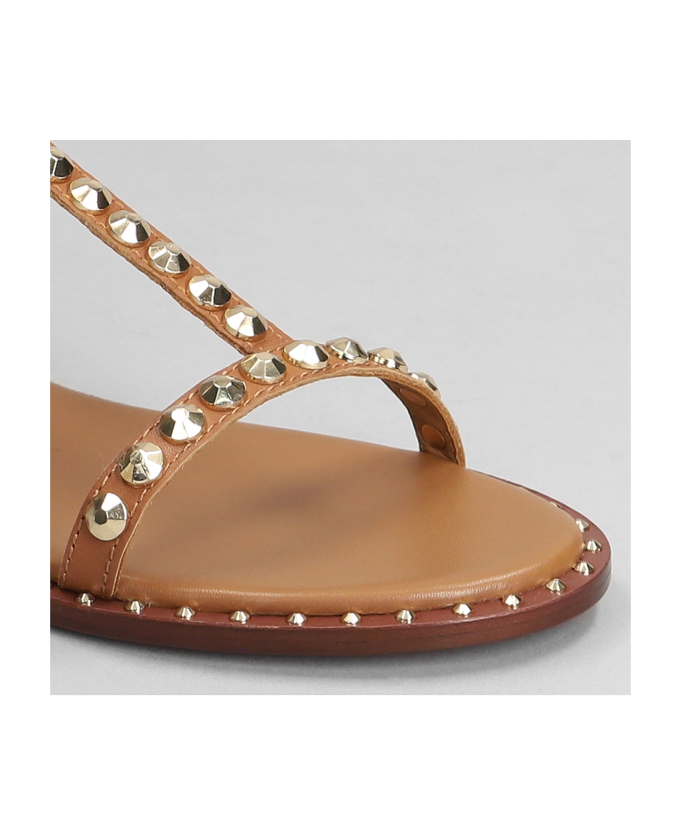 Ash Play Flats In Leather Color Leather - leather color
