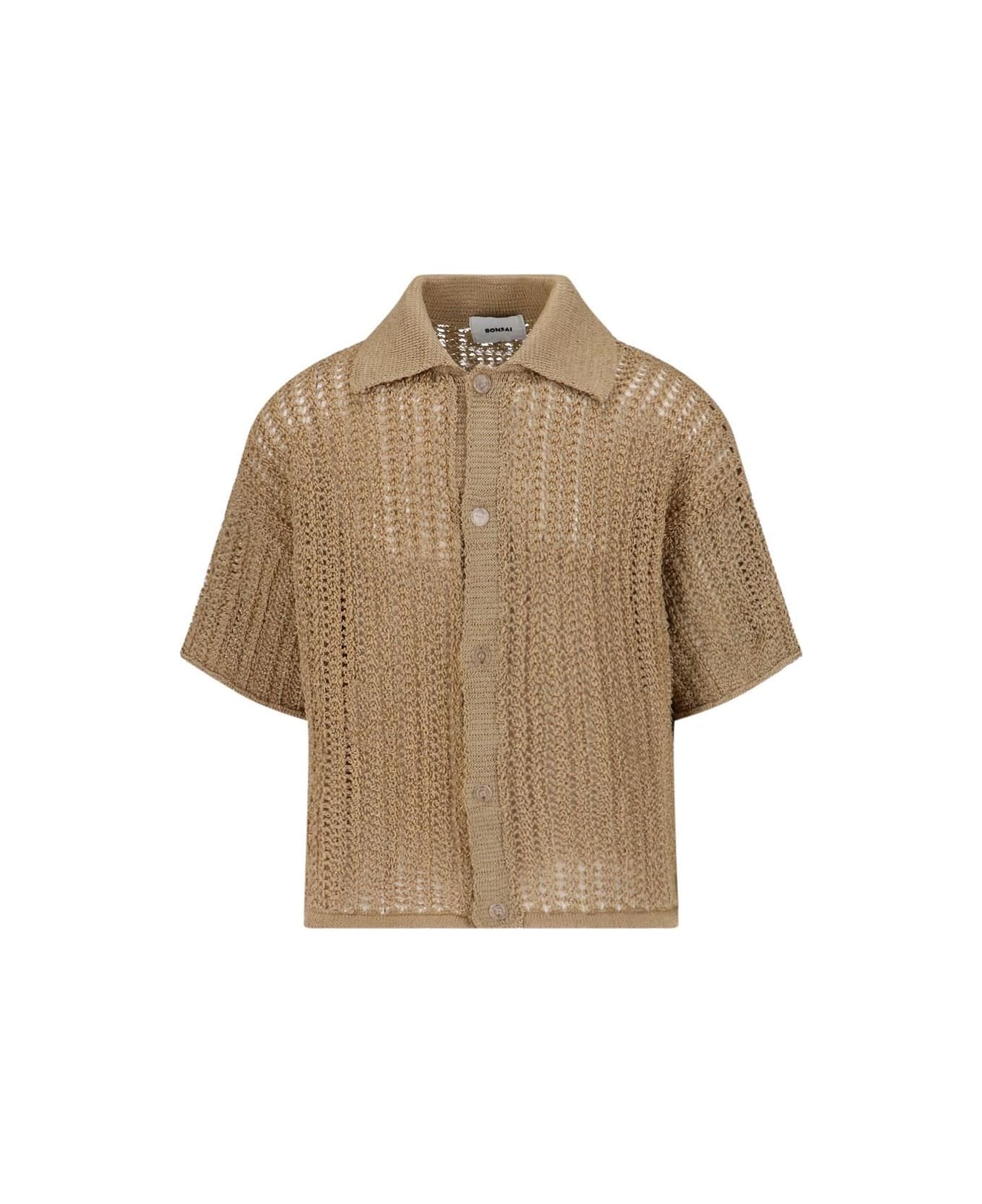 Bonsai Crochet Shirt - Rafia