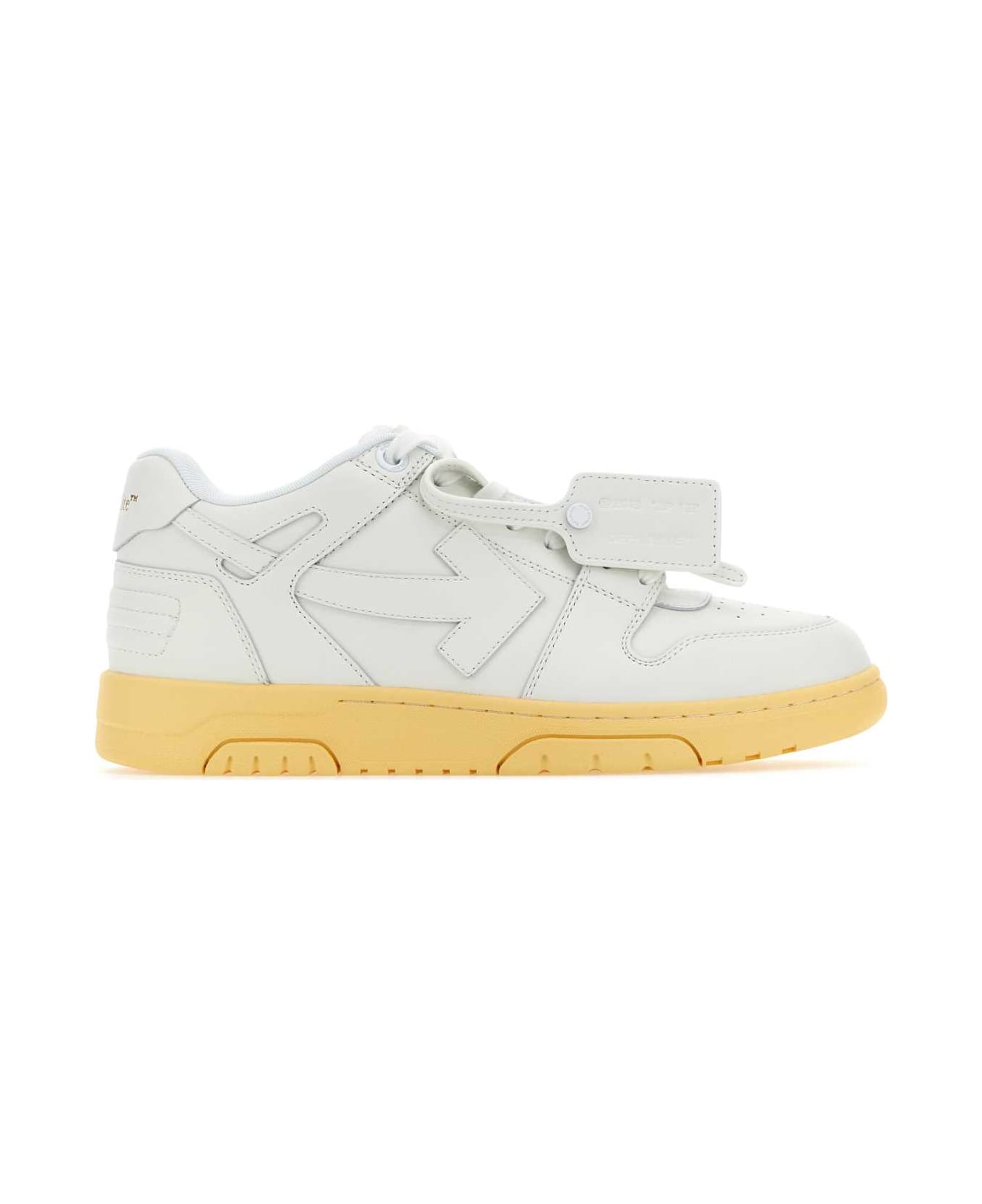 Off-White White Leather Out Of Office Sneakers - White White