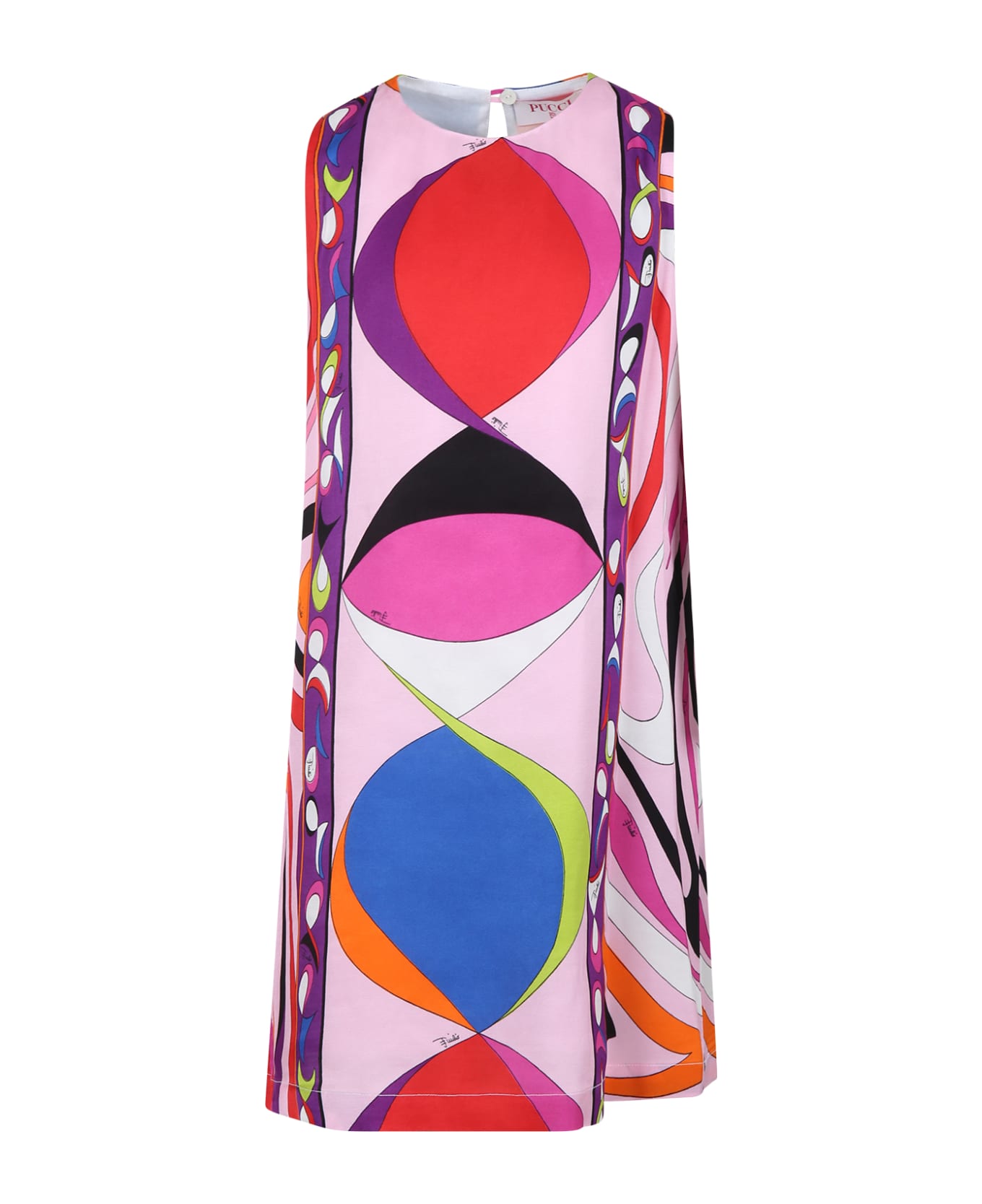 Pucci Multicolor Dress For Girl - Multicolor
