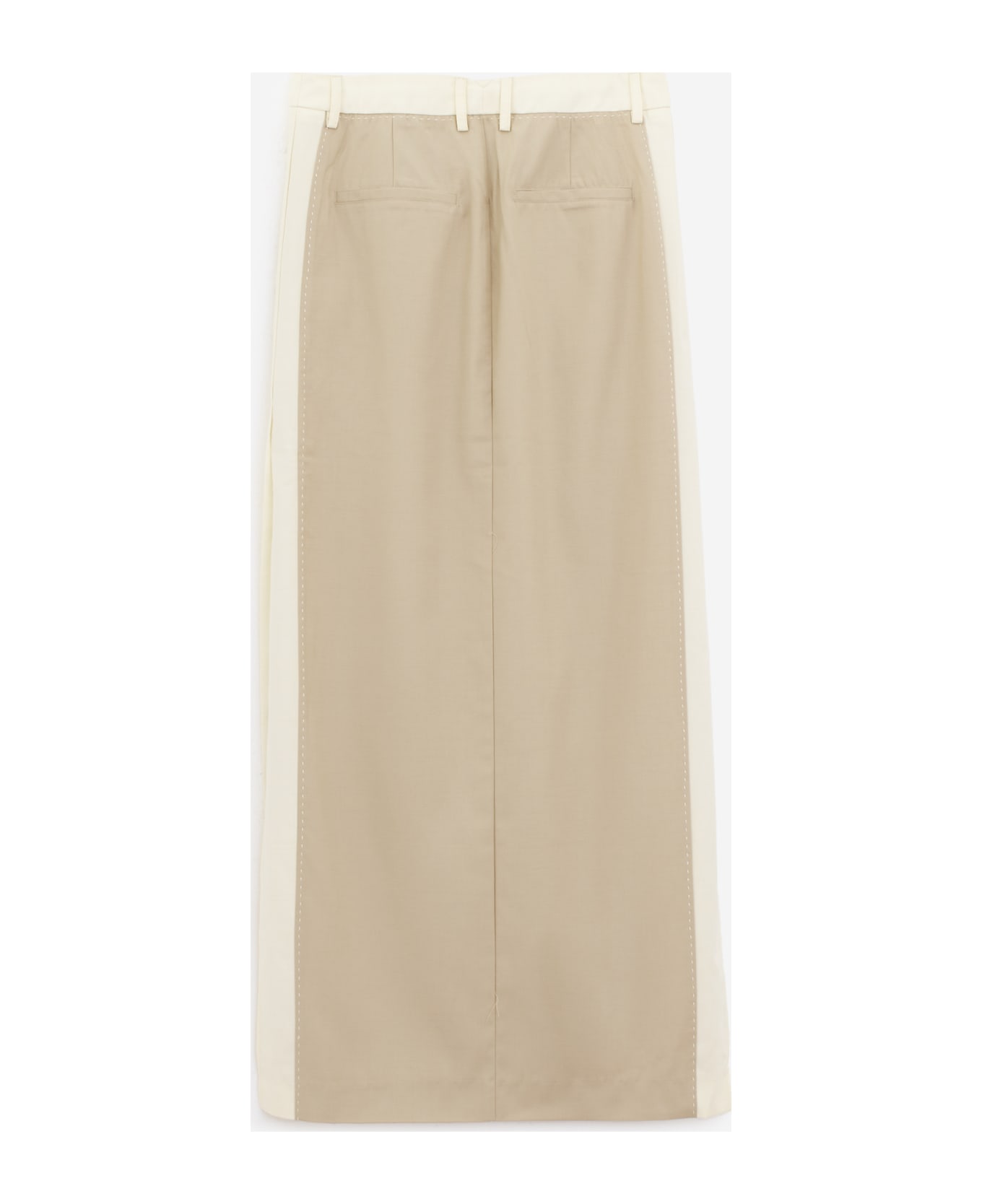 REMAIN Birger Christensen Two Color Maxi Skirt - beige
