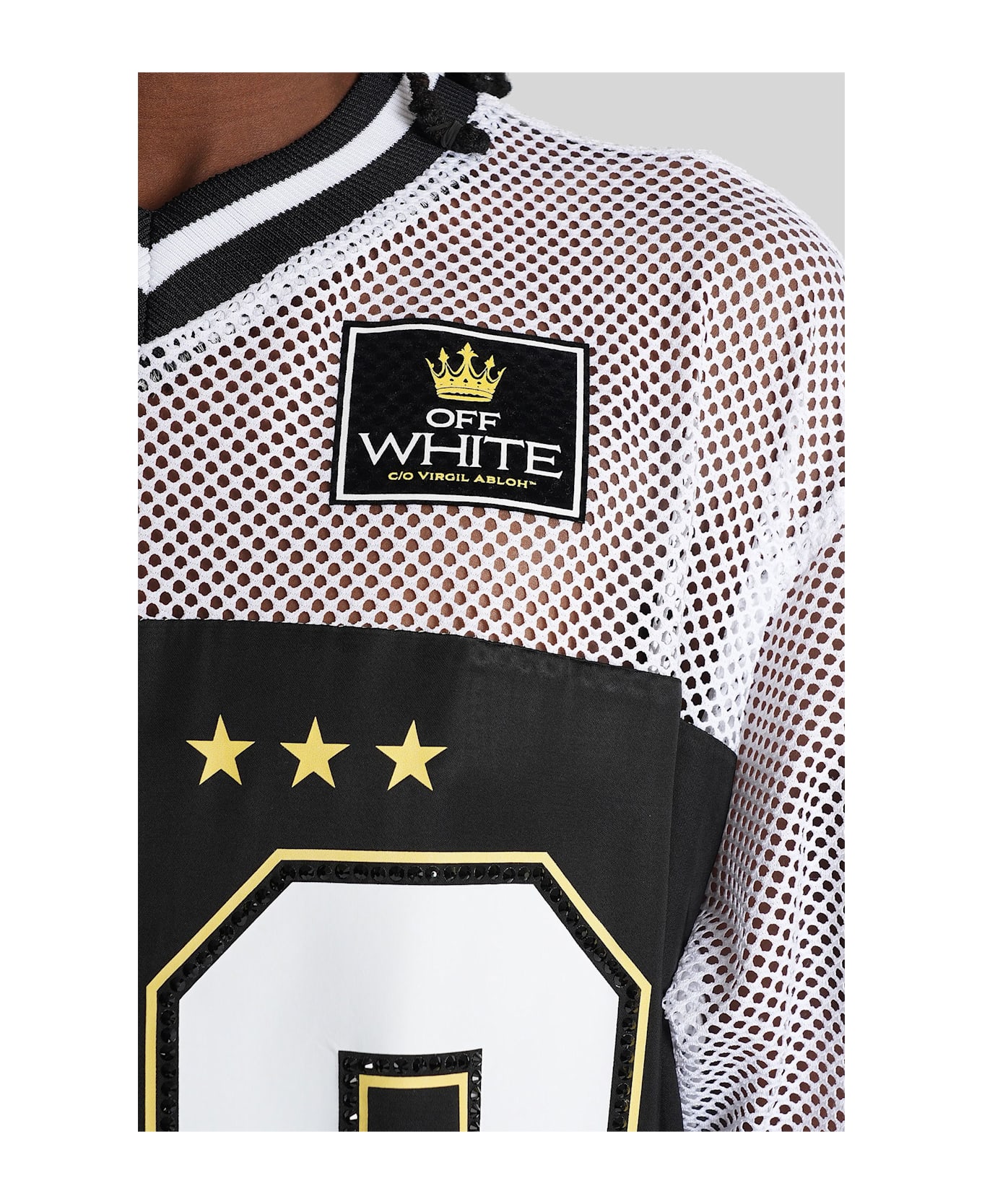 Off-White Mini Dress In Black Viscose - black