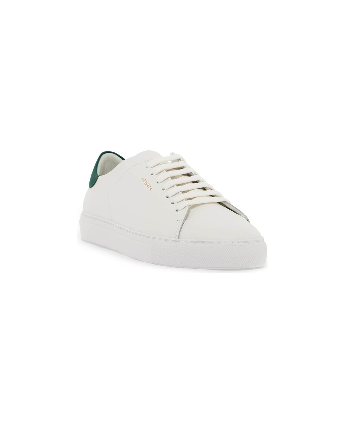 Axel Arigato Clean 90 Leather Sneakers - WHITE GREEN (White)