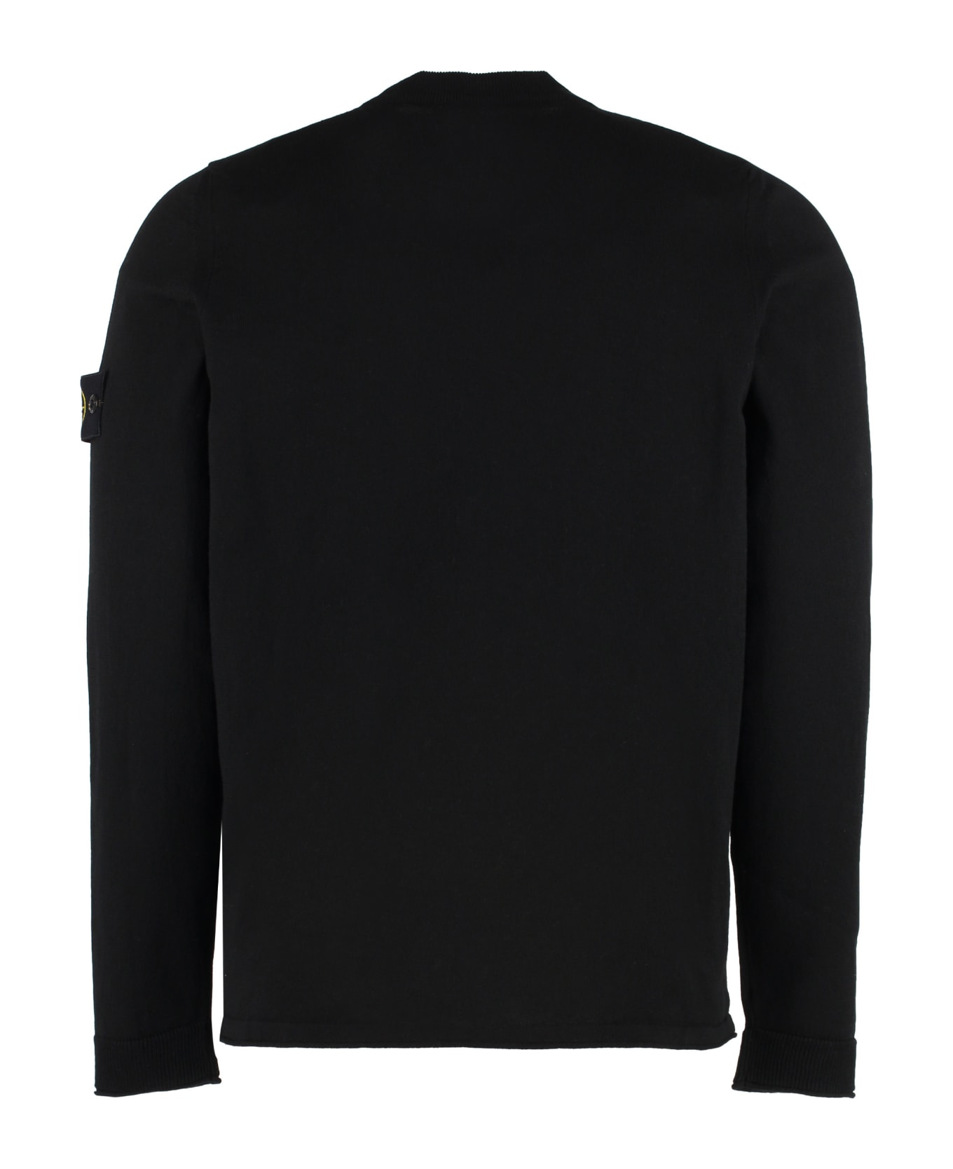Stone Island Cotton Crew-neck Sweater - black ニットウェア