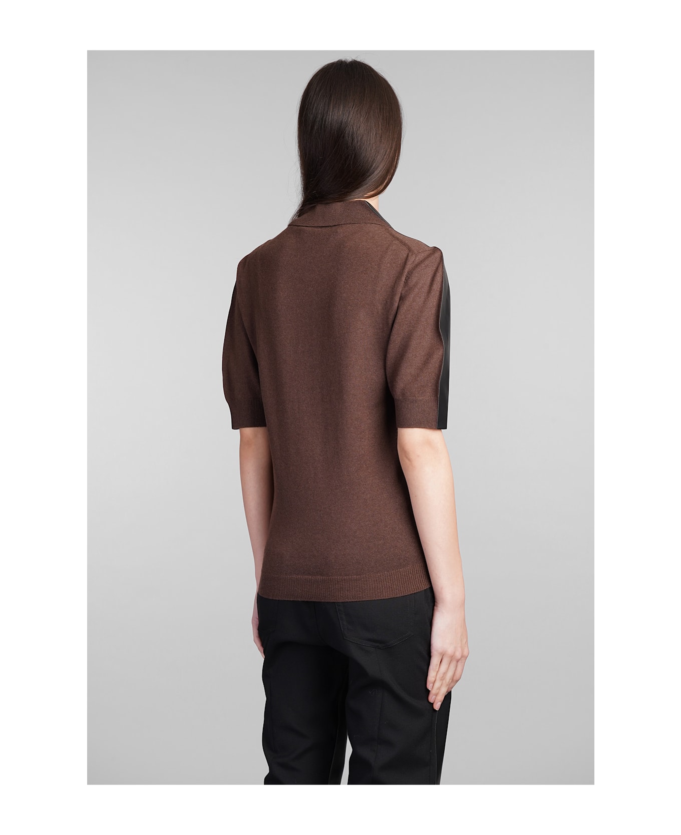 Marni Polo In Brown Wool - brown