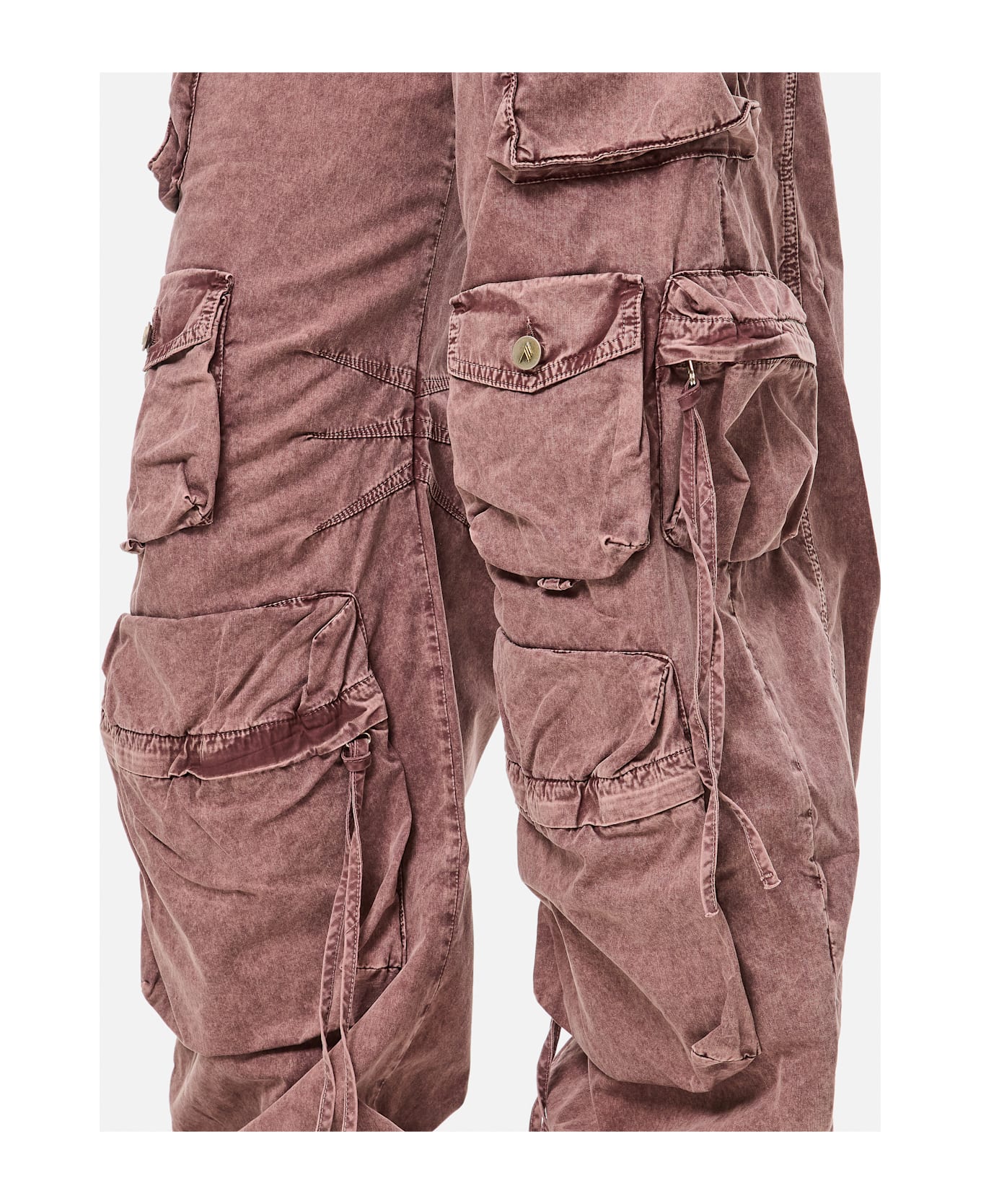 The Attico Fern Long Trousers Natural Marble - Brown