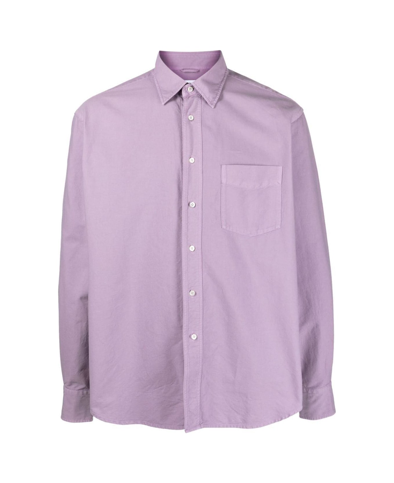 Aspesi Collared Buttoned Shirt - Lilac
