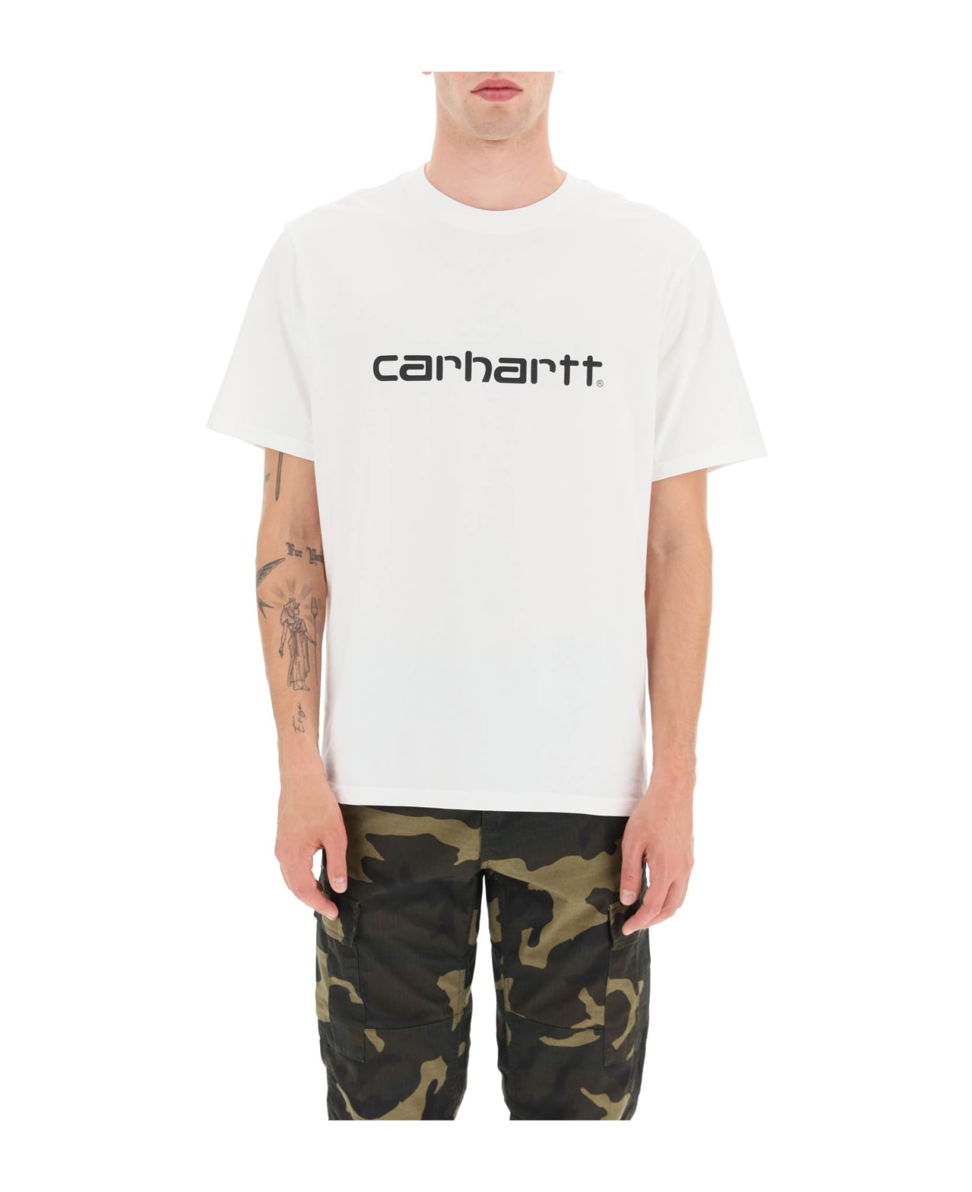 Carhartt Script T-shirt - WHITE BLACK (White)