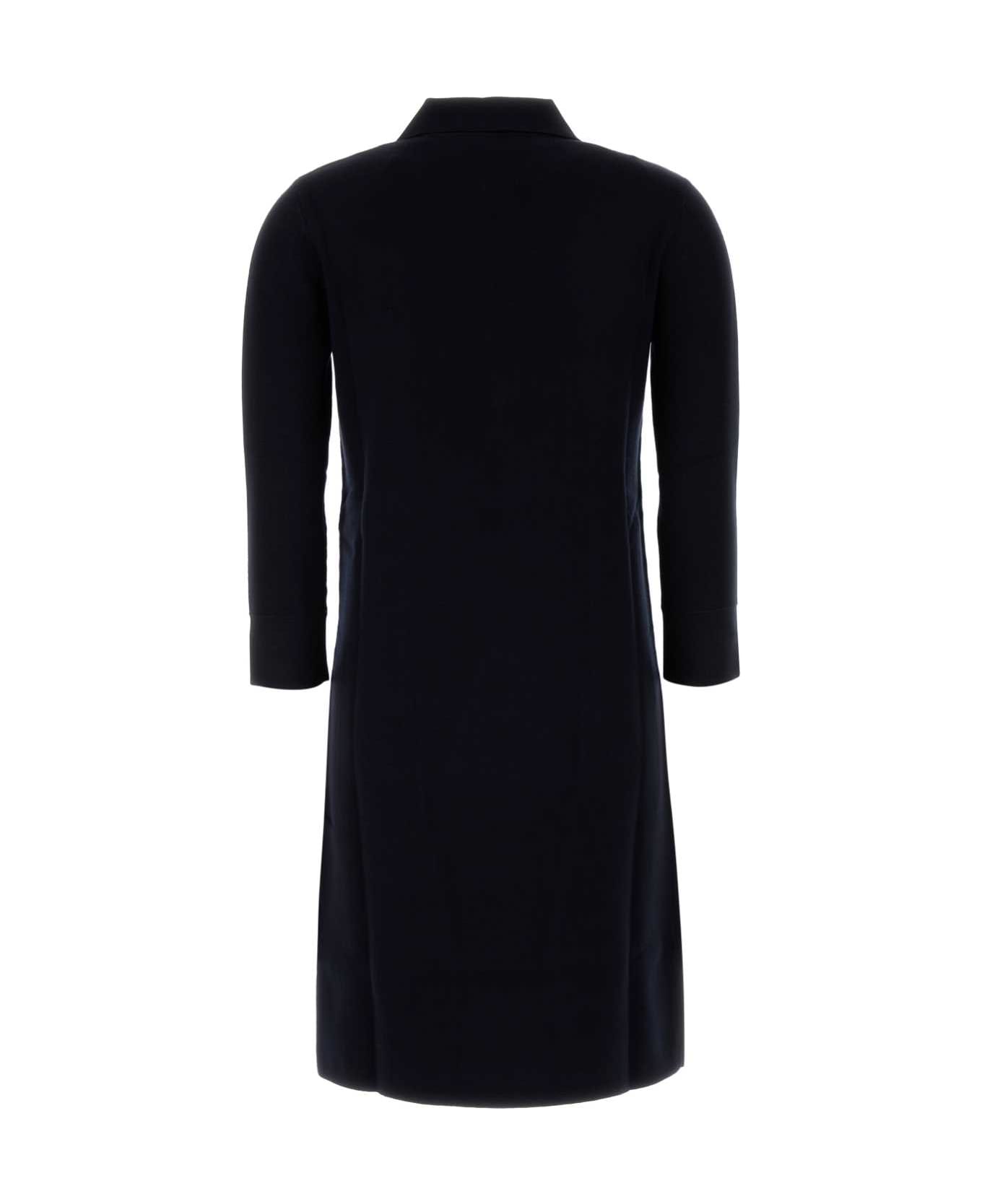 ワンピース Max Mara Studio Midnight blue viscose blend dress Max Mara Studio Midnight Blue Viscose Blend Dress | italist