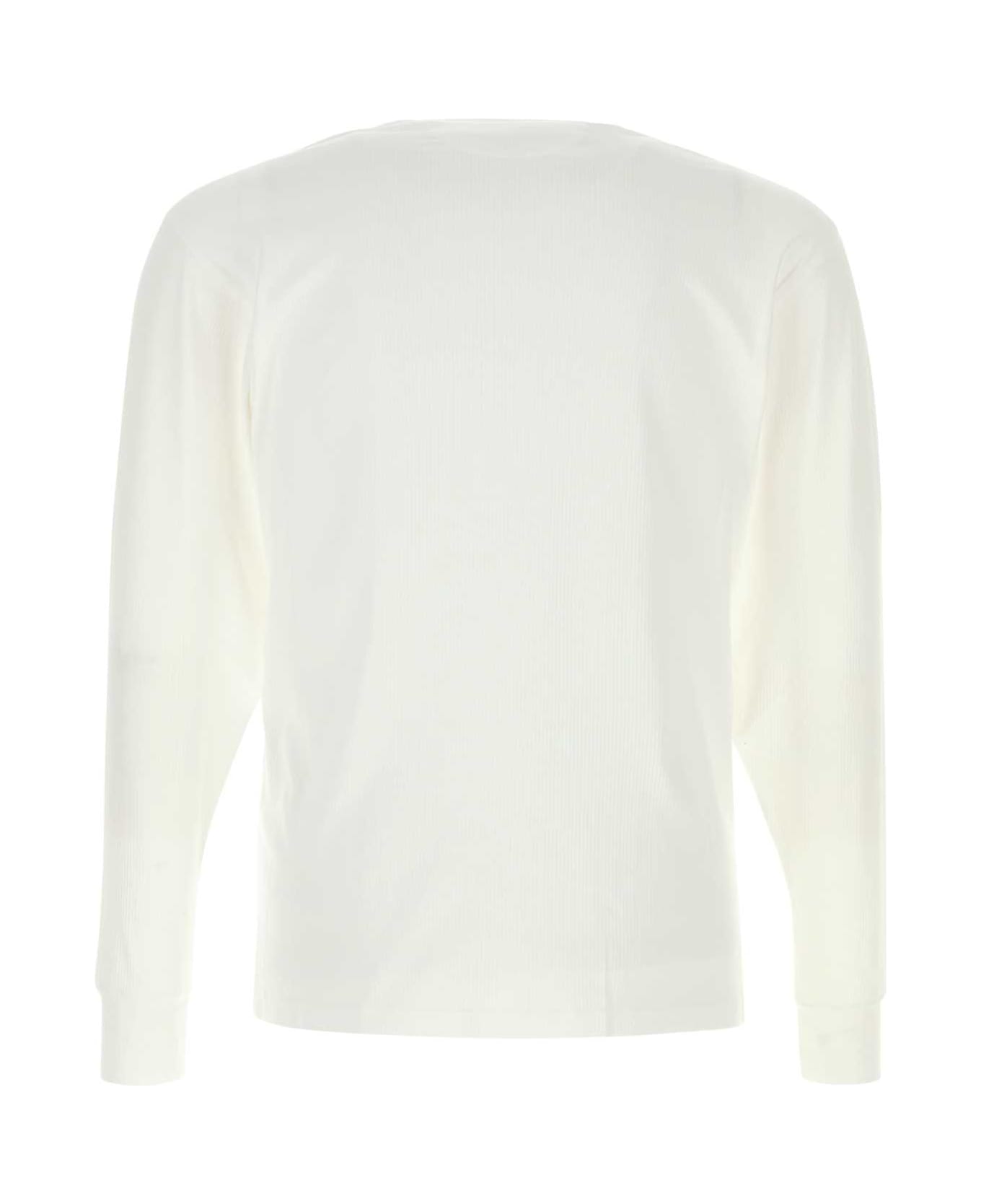 Tom Ford White Stretch Cotton T-shirt - WHITE