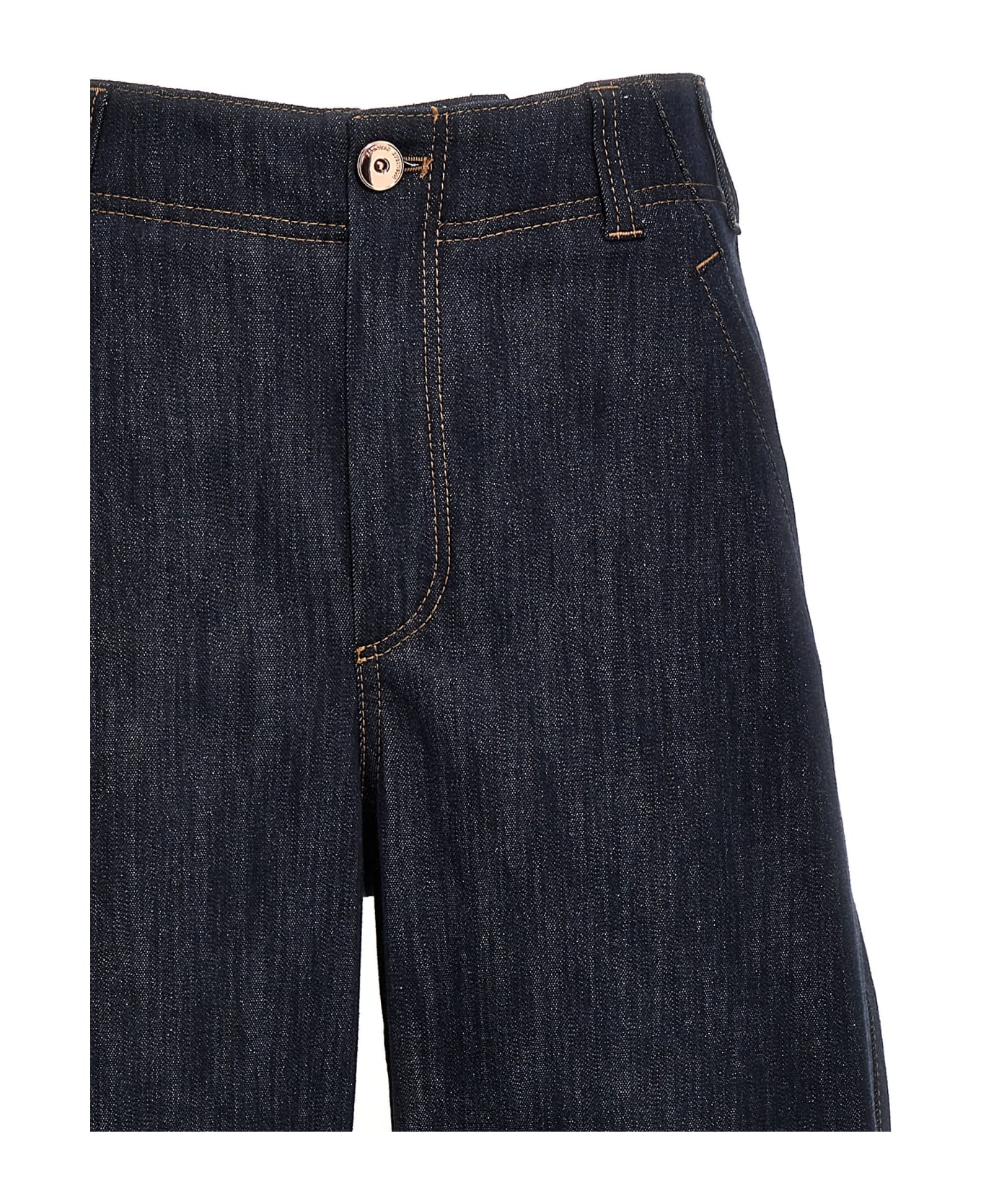Brunello Cucinelli 'curved' Jeans - Blue デニム