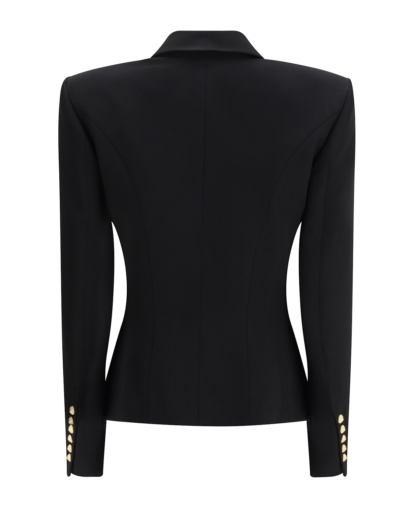 Balmain 6 Buttons Fitted Grain De Poudre Jacket