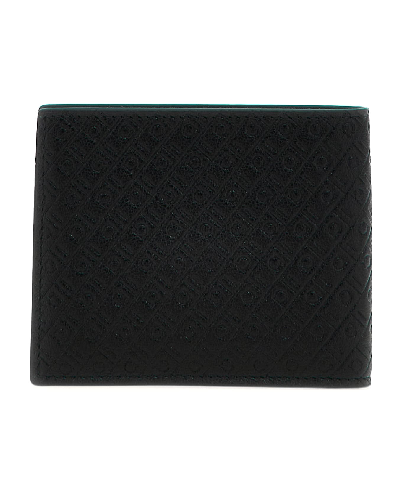 Ferragamo All Over Logo Wallet - Black  