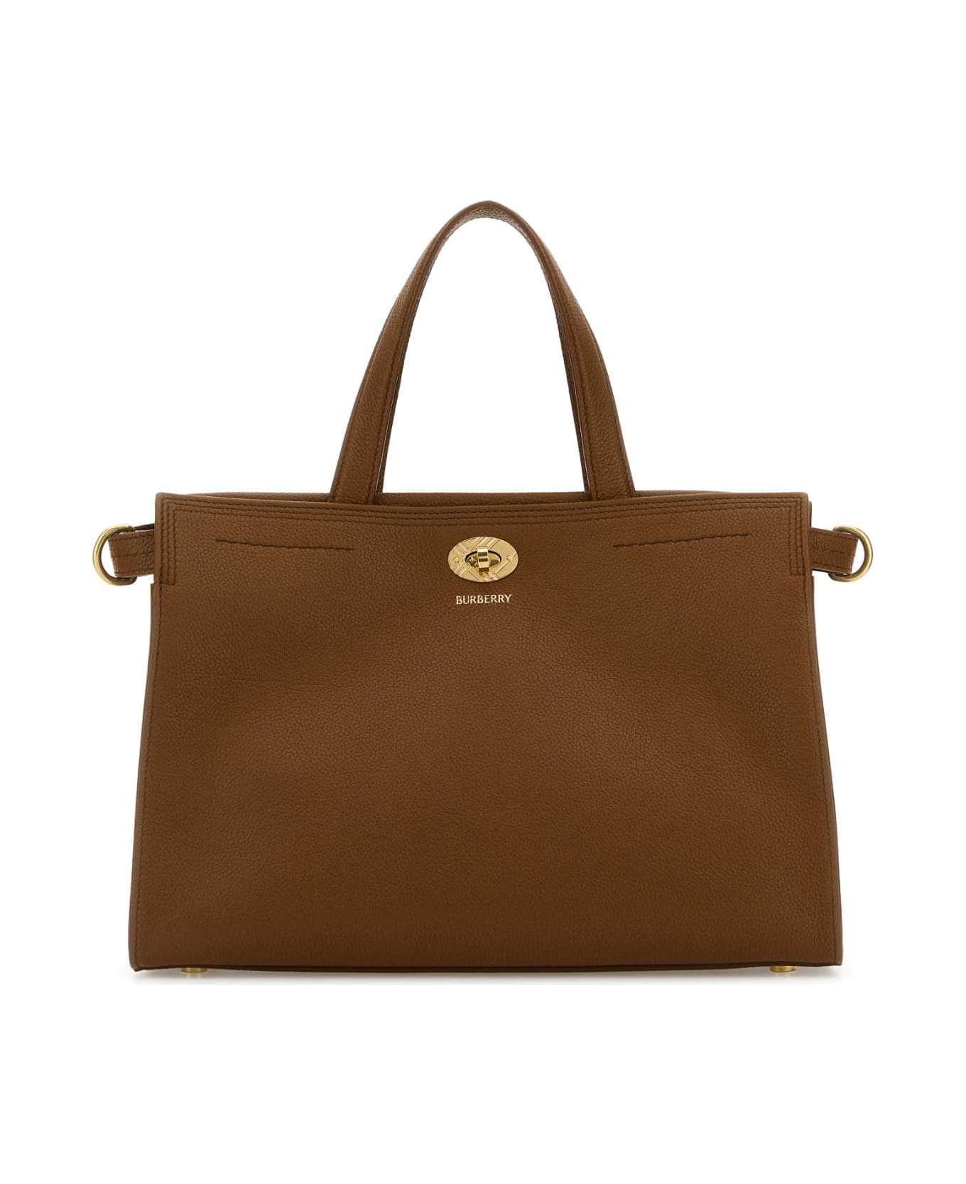 Burberry Carmel Leather Small Cotswolds Handbag - HAZEL
