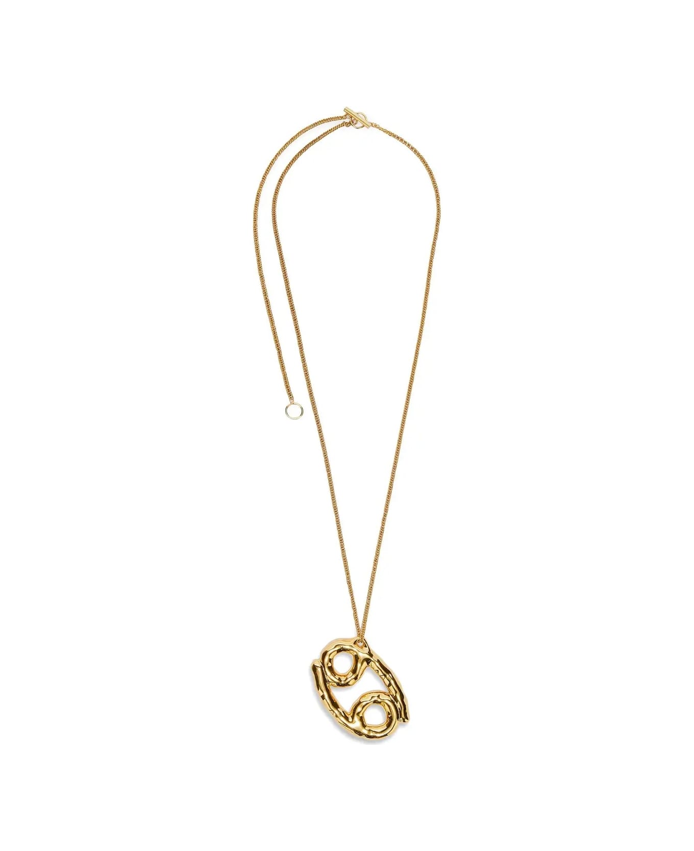 Jil Sander Cancer Zodiac Necklace - Gold