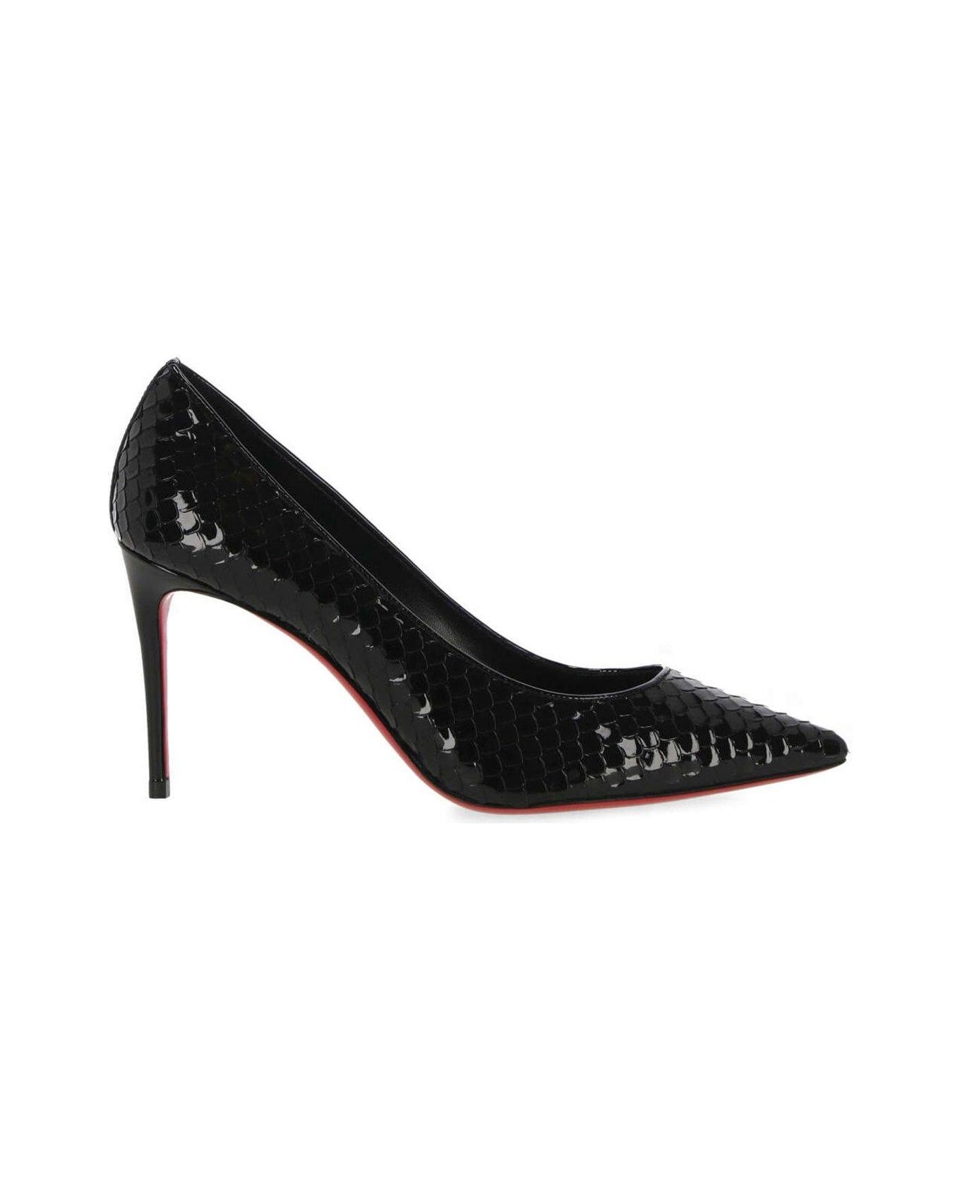 Christian Louboutin Embossed Pointed-toe Pumps