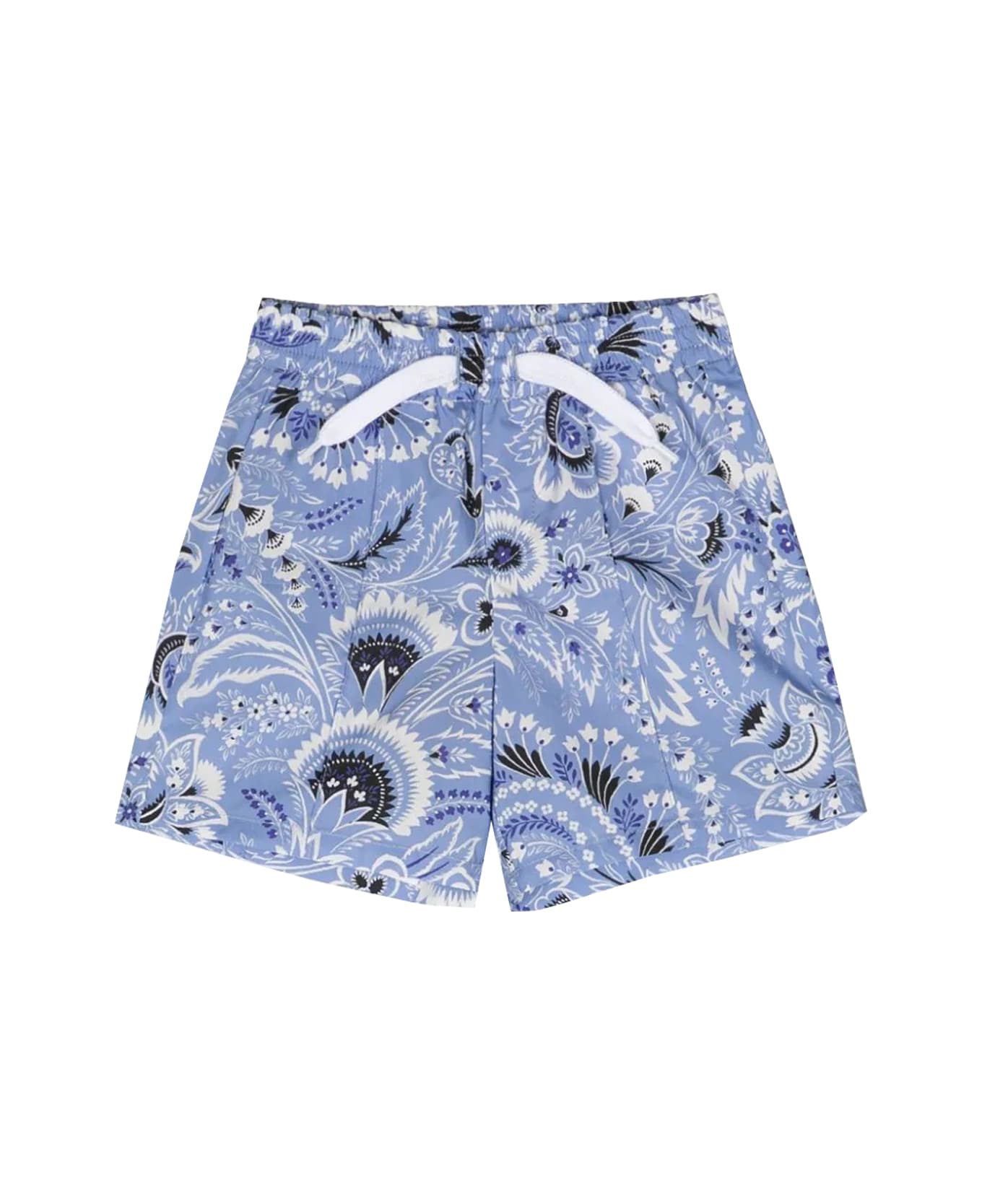Etro Monochrome Paisley Bermuda Shorts - Light blue ボトムス