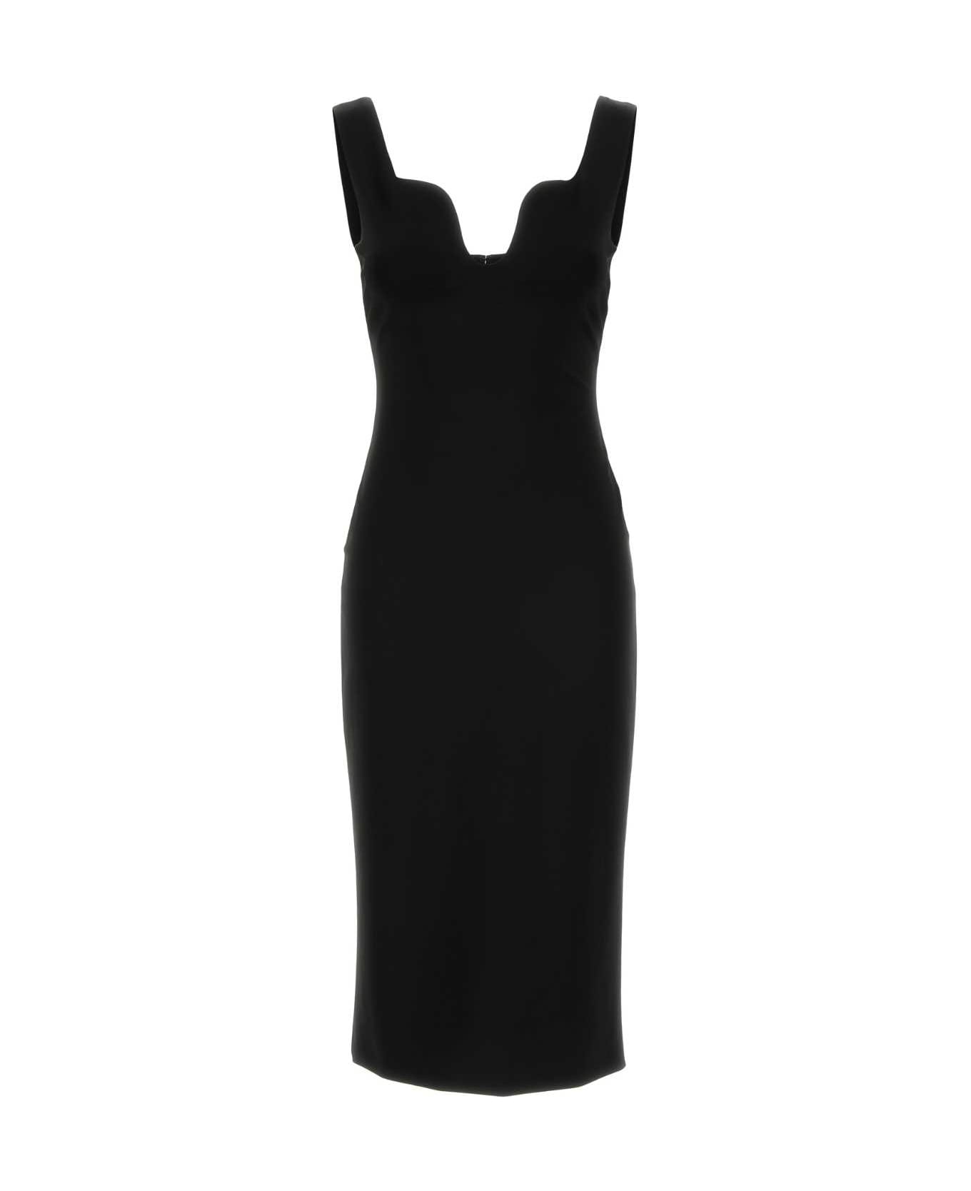 ワンピース Giorgio Armani Black Stretch Viscose Blend Sheath Dress Giorgio Armani Black Stretch Viscose Blend Sheath Dress