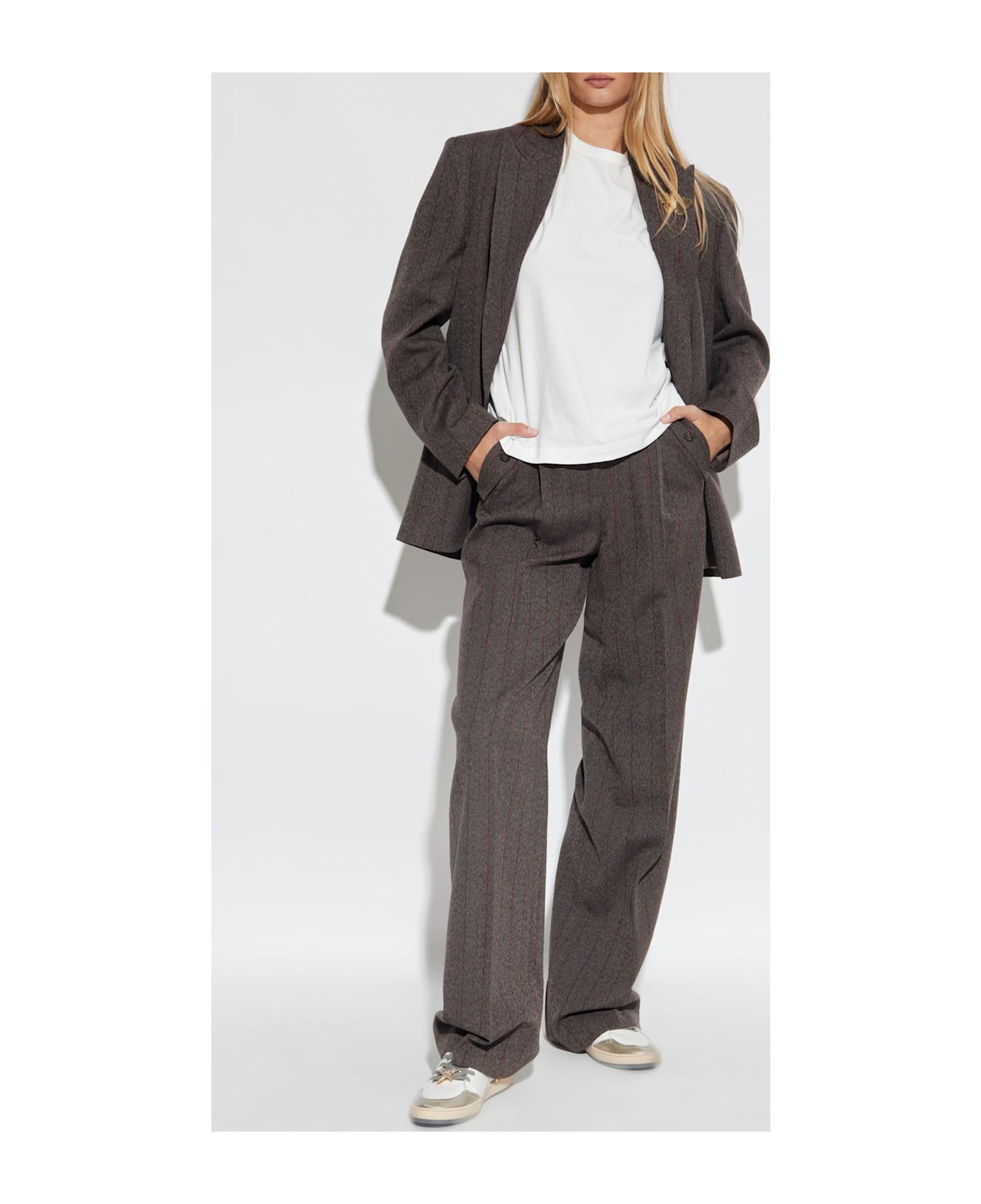 Golden Goose Creased Trousers - Brown ボトムス