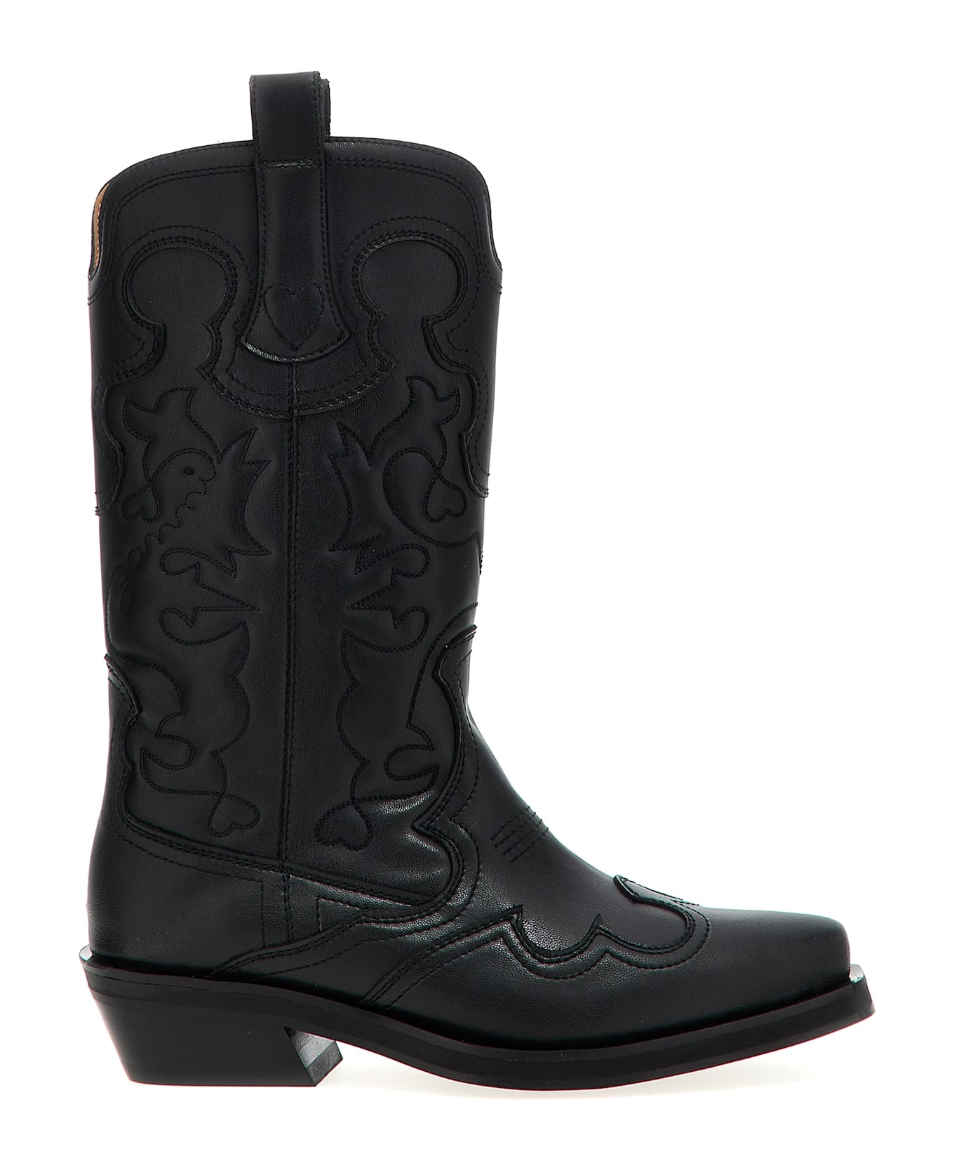 Ganni 'western' Texas Boots - BLACK